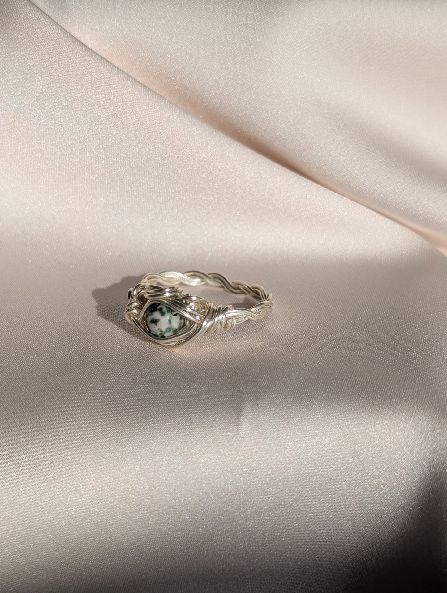 Moss Agate Ring