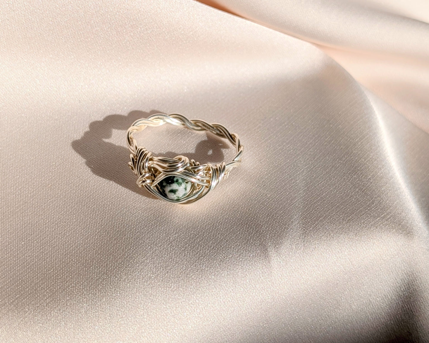 Moss Agate Ring