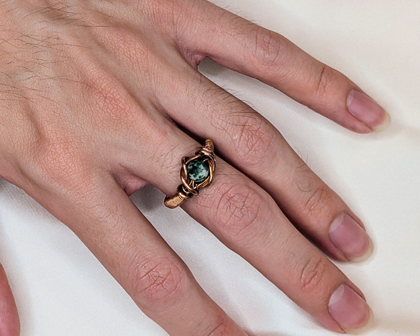 Moss Agate Ring