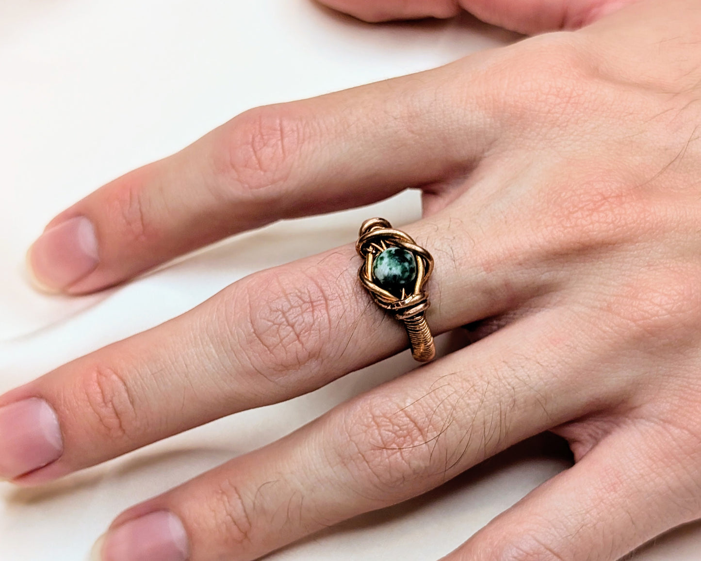 Moss Agate Ring