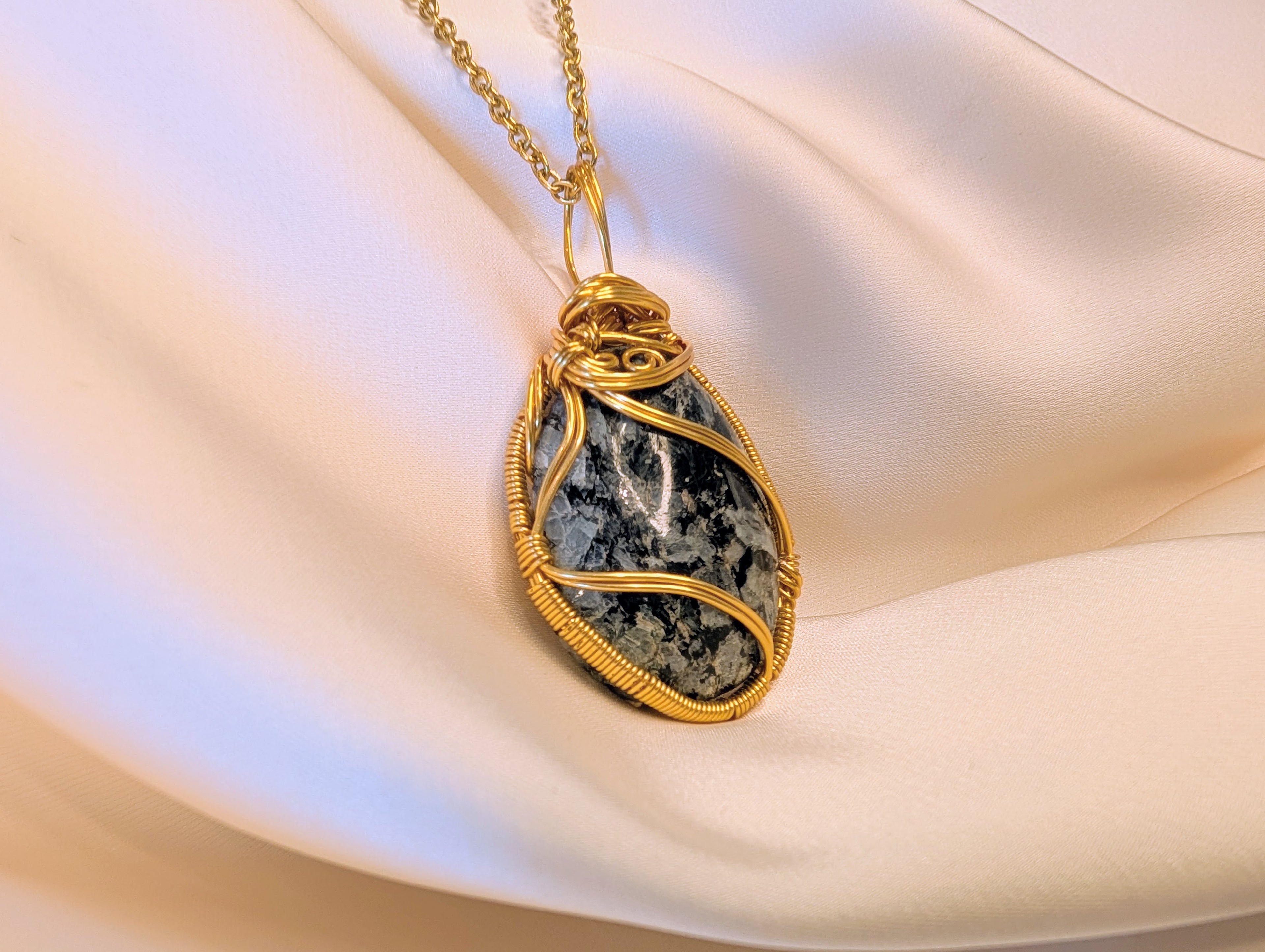 Golden Granite Pendant