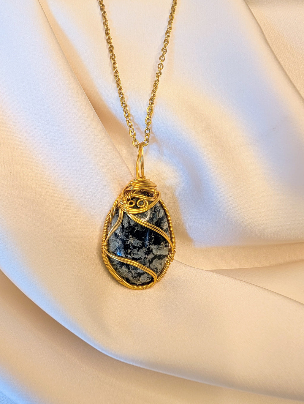Golden Granite Pendant