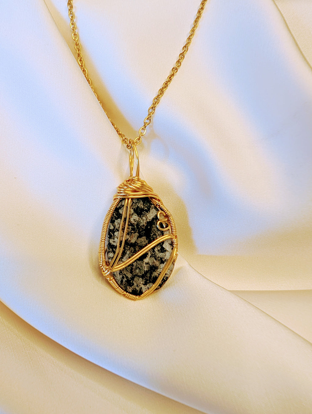 Golden Granite Pendant