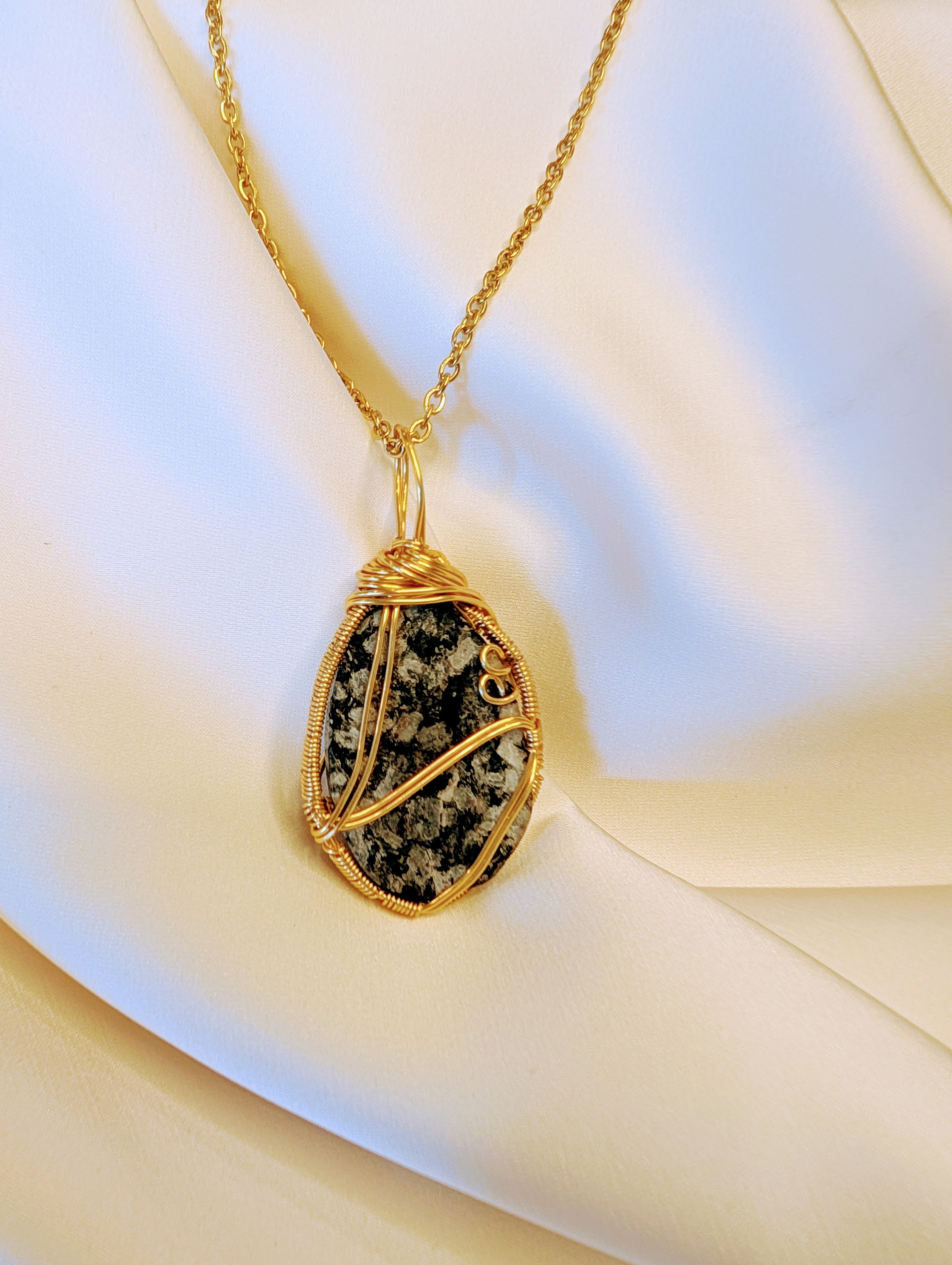Golden Granite Pendant