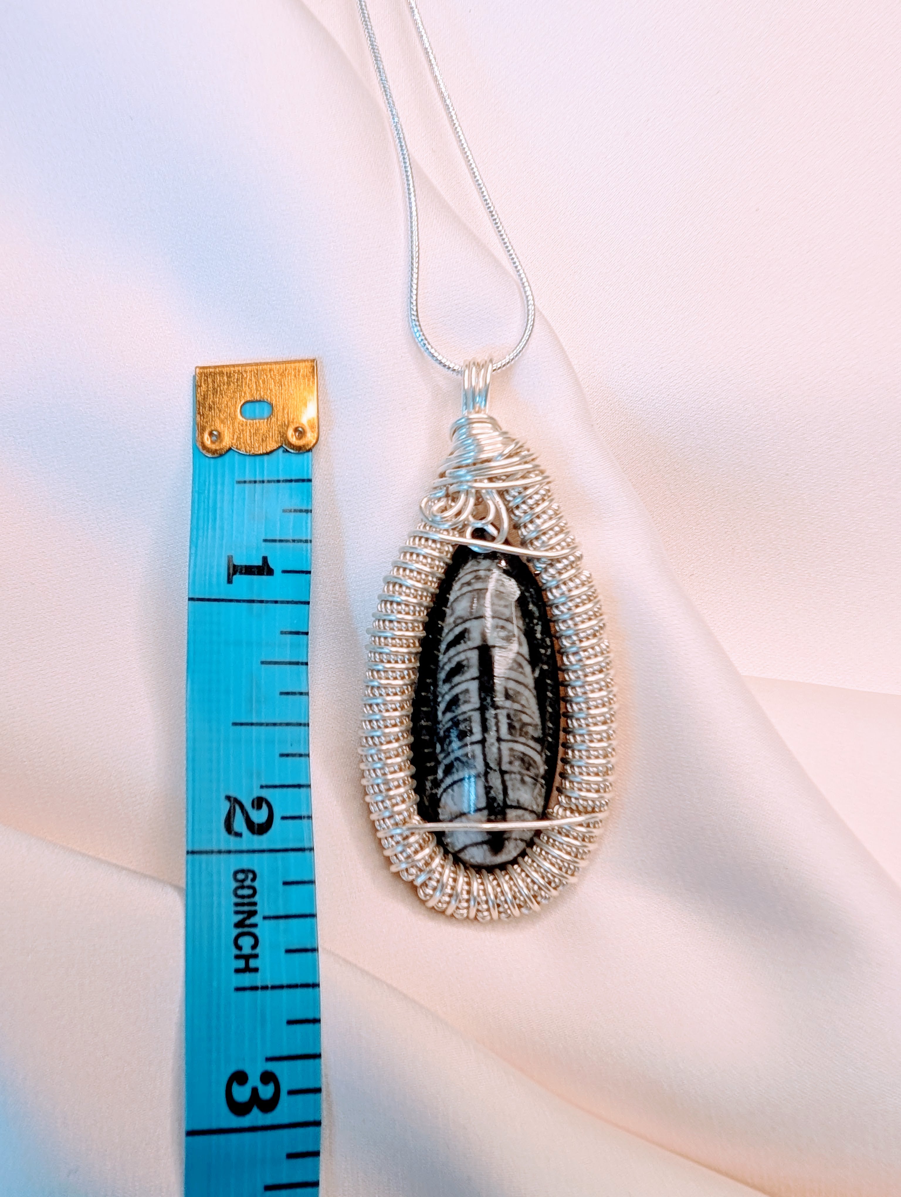 Orthoceras Fossil Pendant
