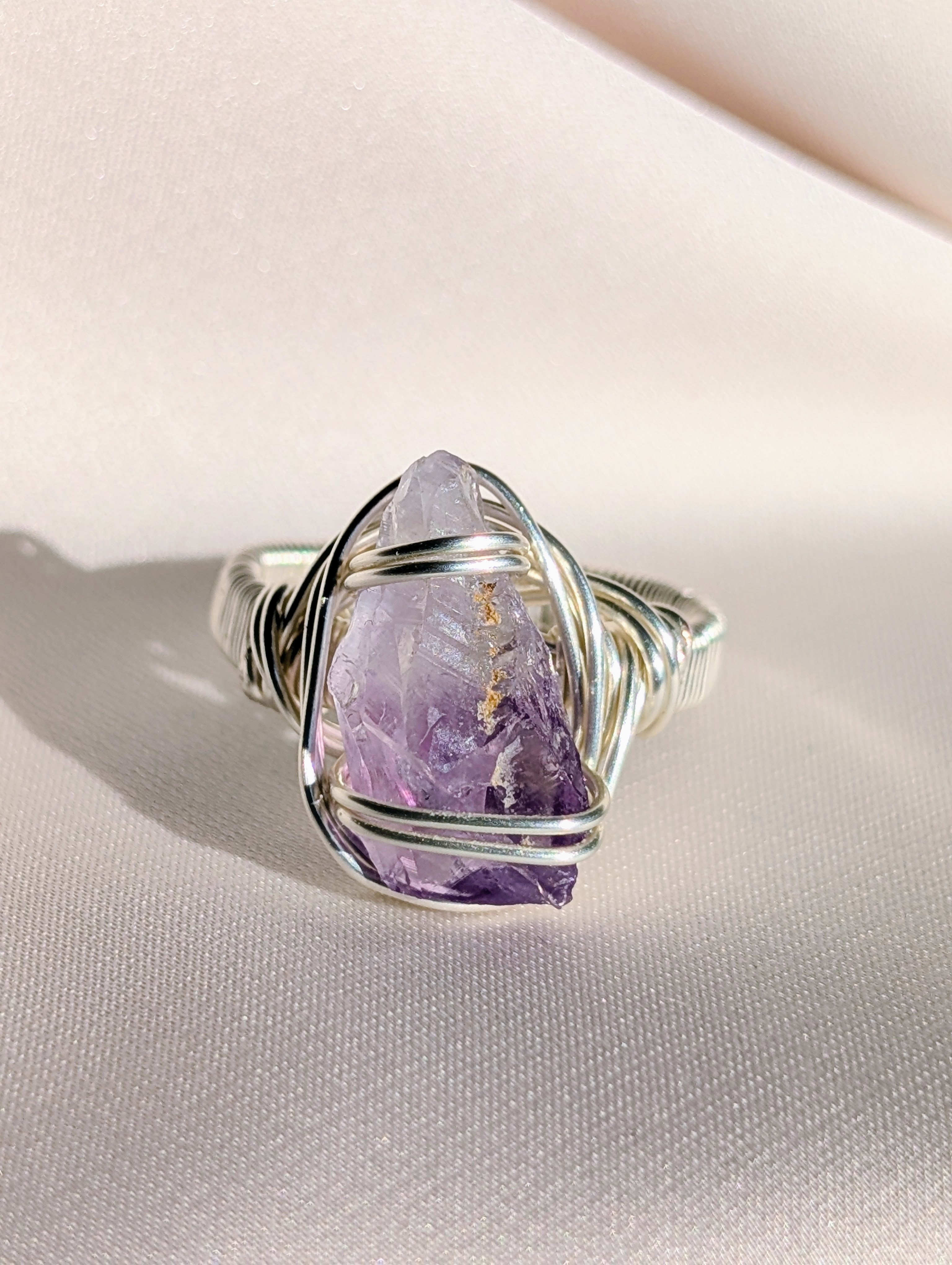 Raw Amethyst Ring