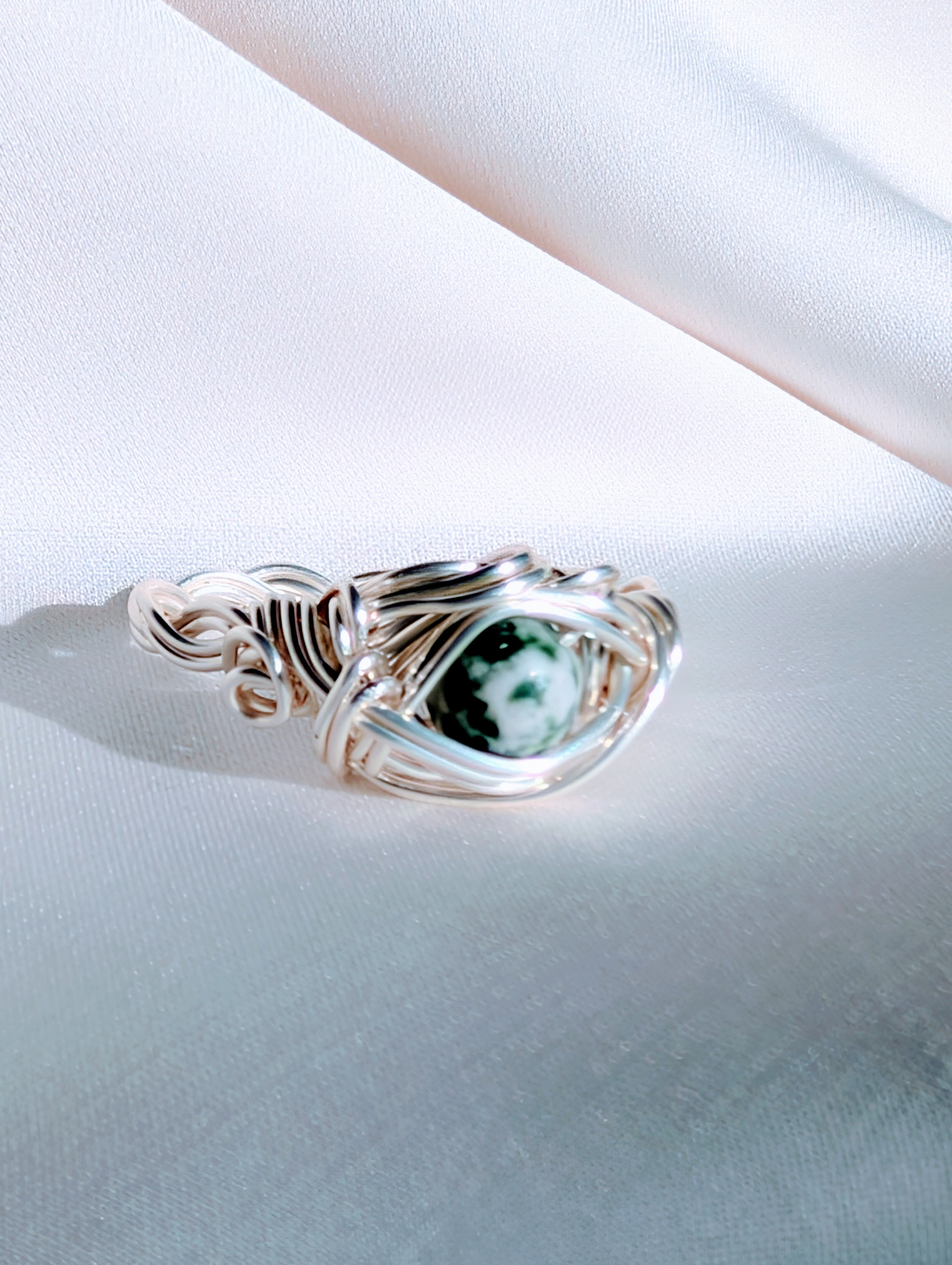 Moss Agate Ring