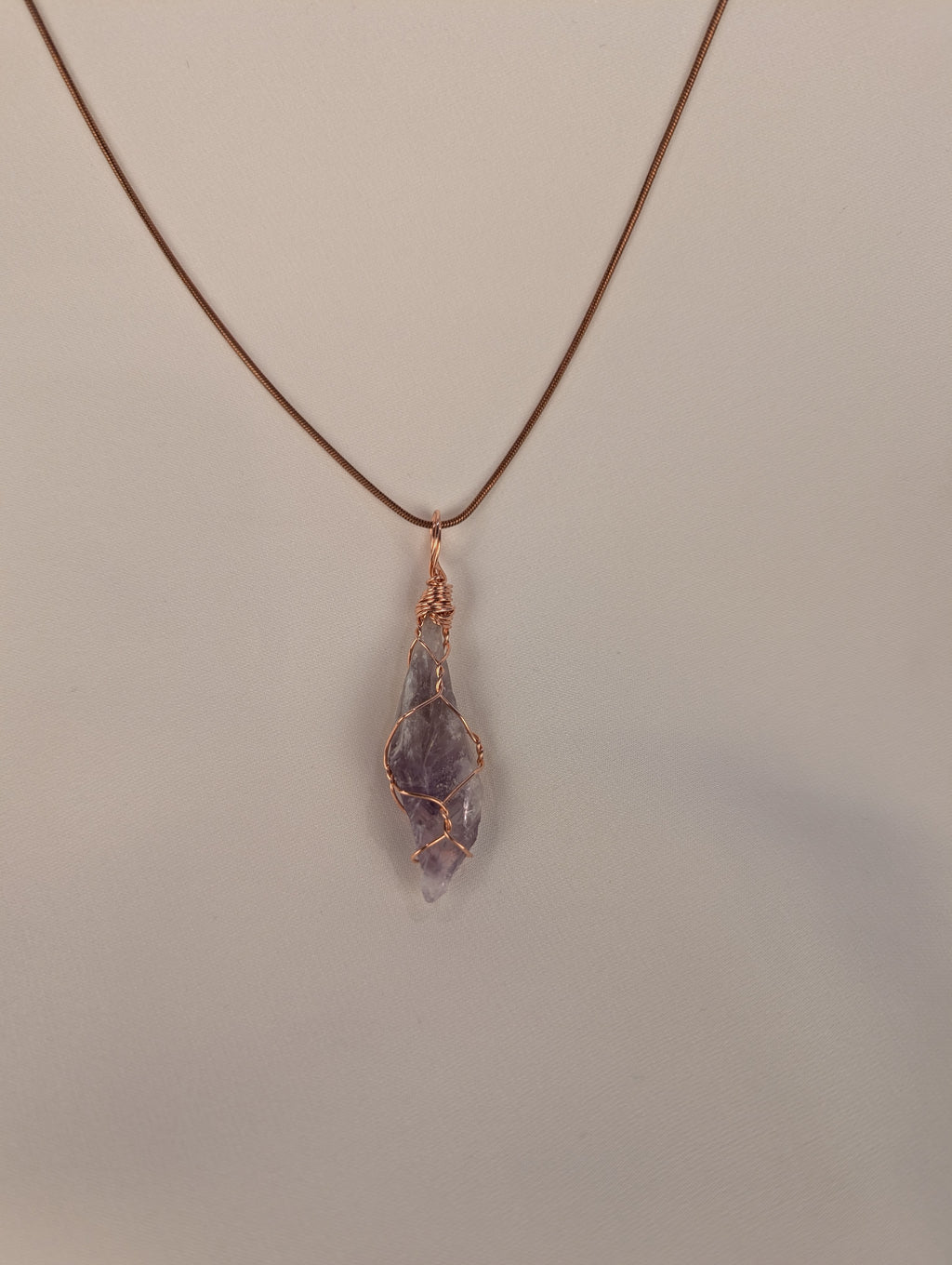 Raw Amethyst Pendant