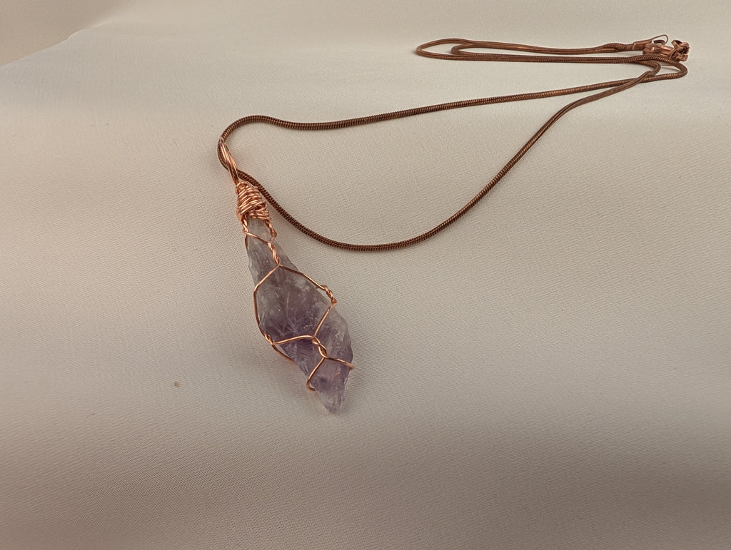 Raw Amethyst Pendant