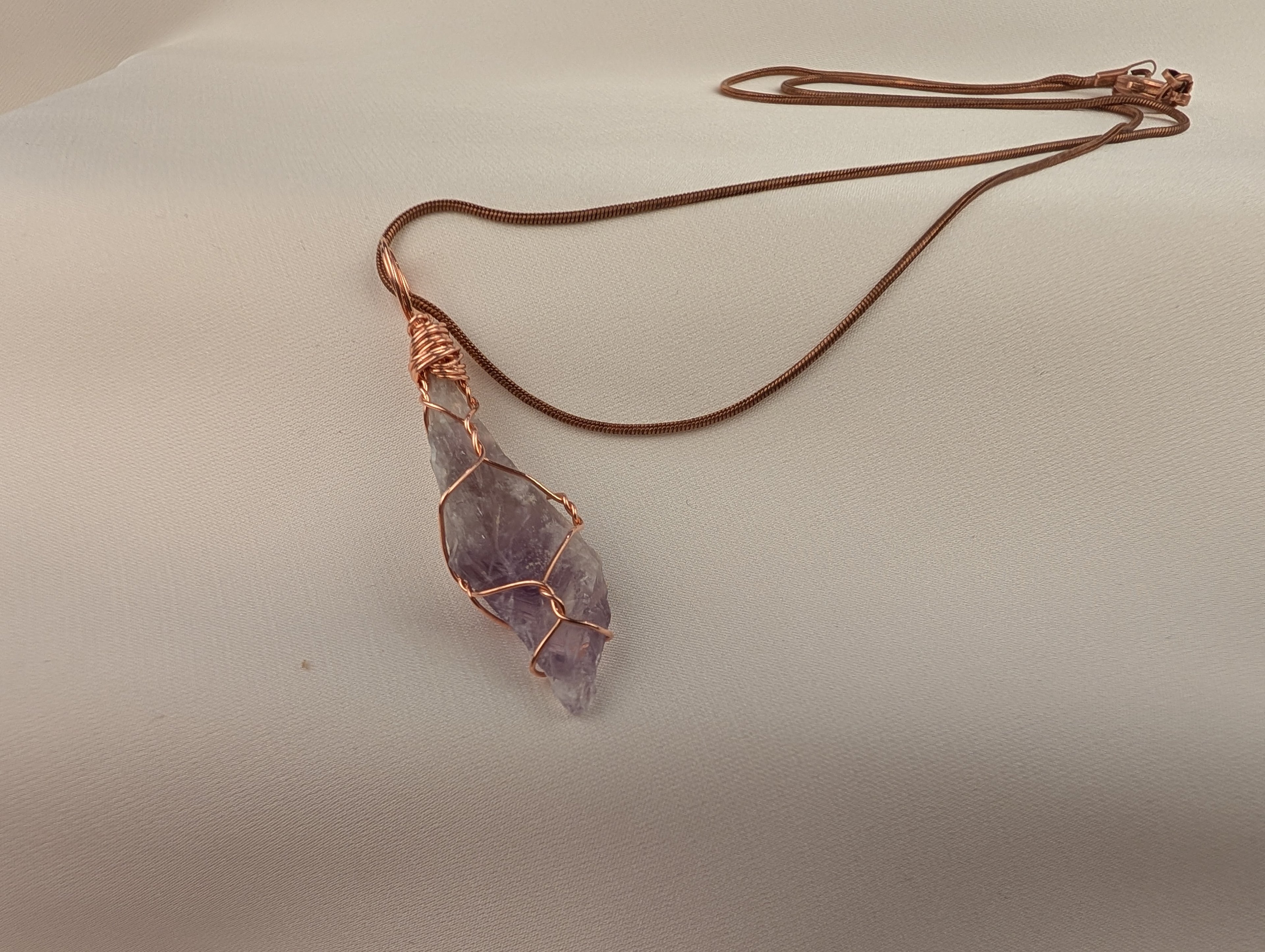 Raw Amethyst Pendant