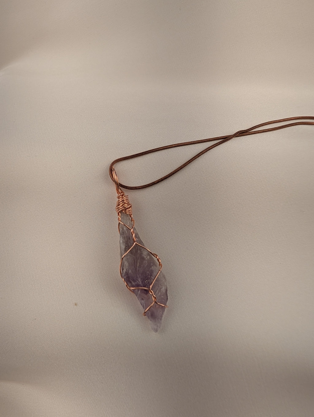 Raw Amethyst Pendant