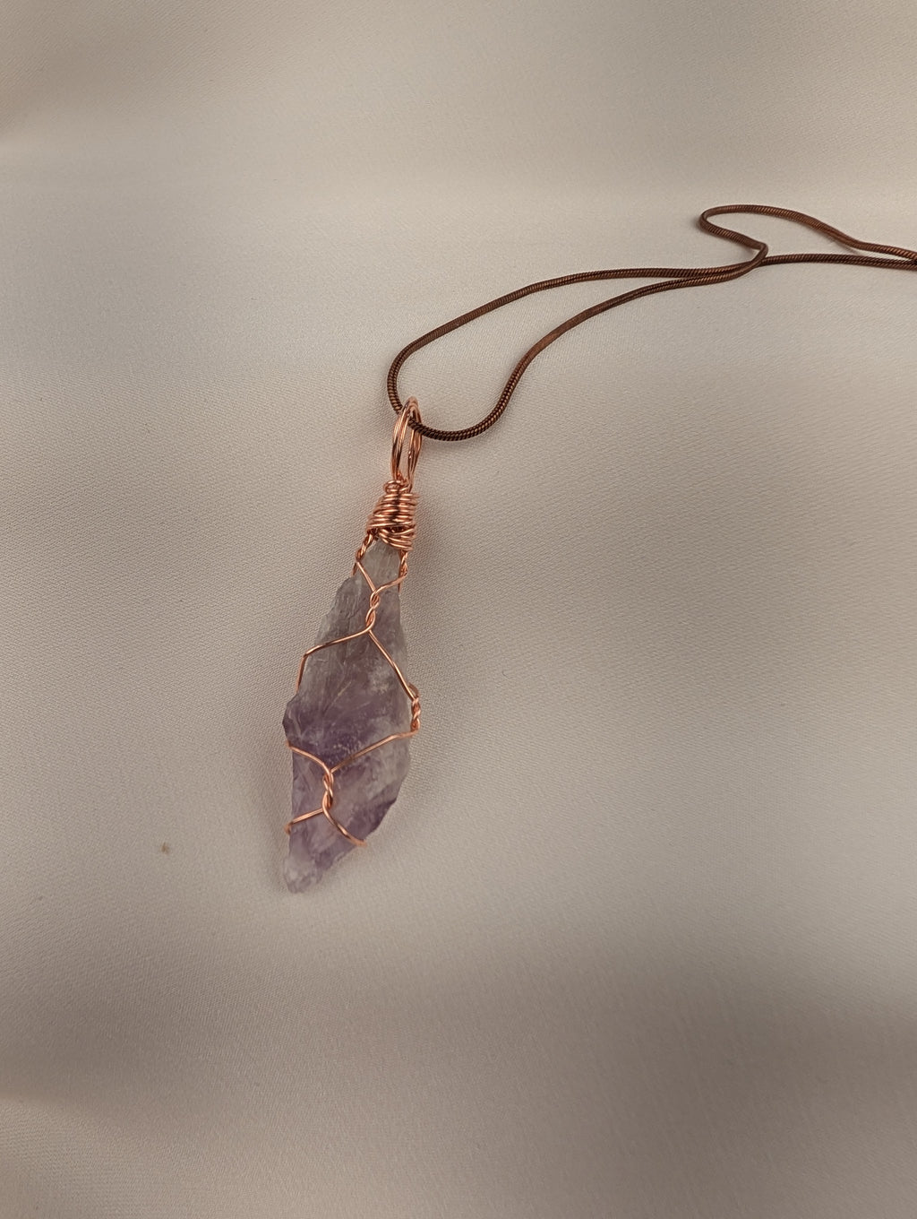 Raw Amethyst Pendant