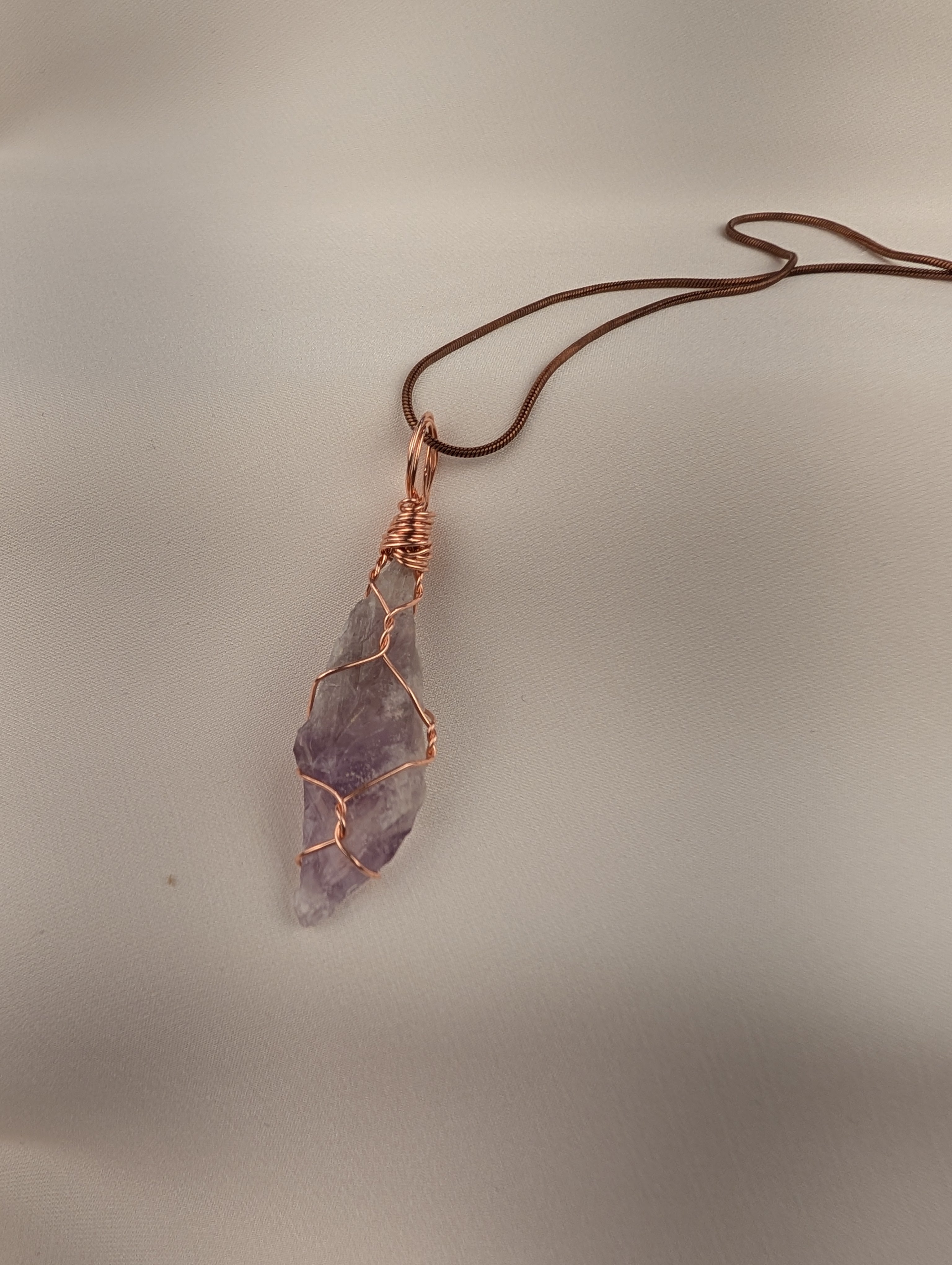 Raw Amethyst Pendant