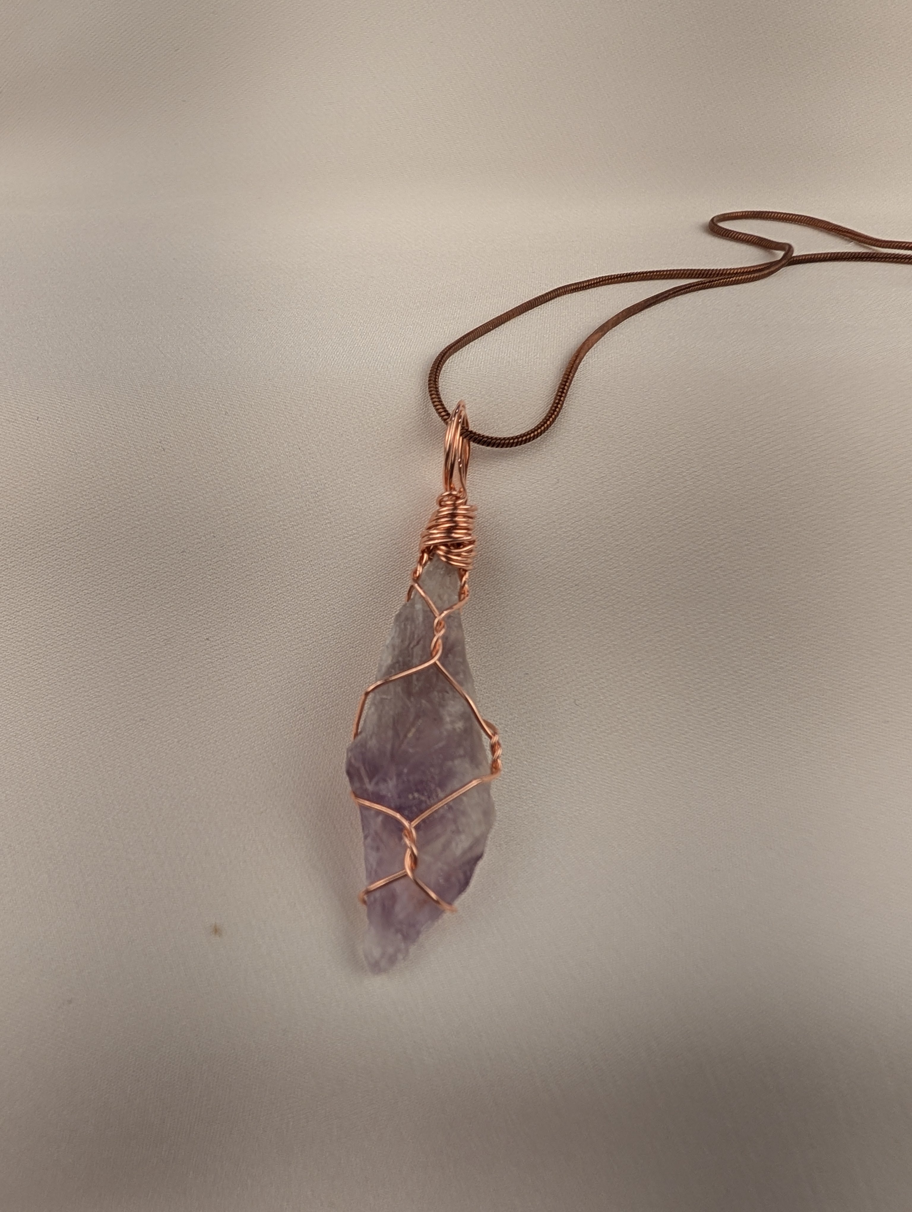 Raw Amethyst Pendant