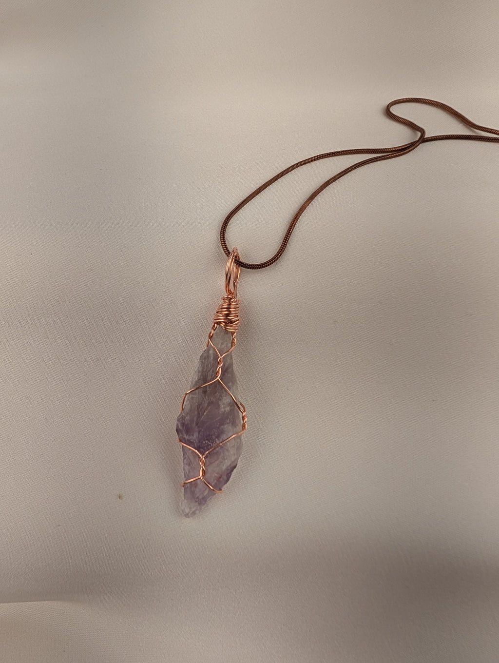 Raw Amethyst Pendant