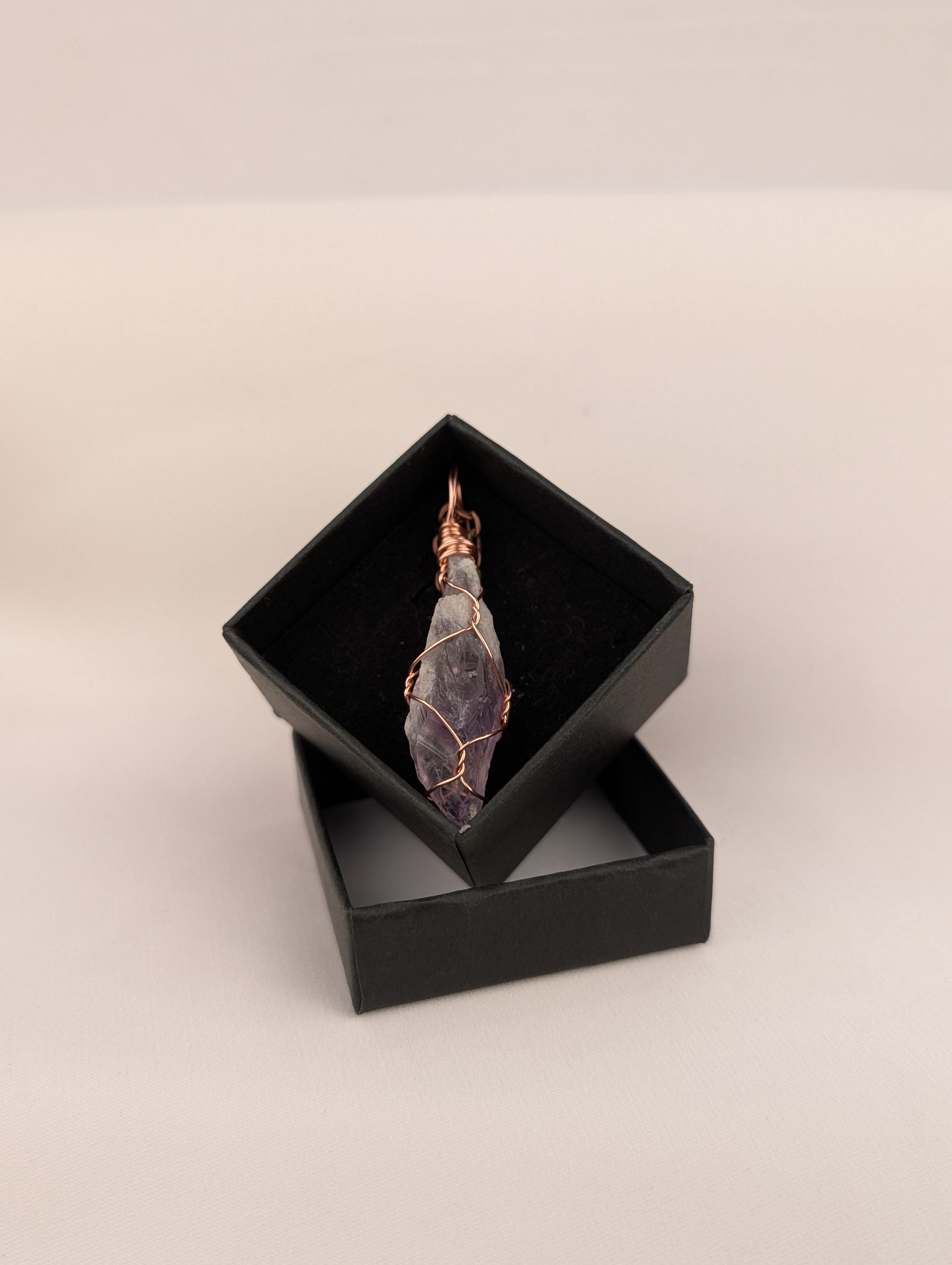 Raw Amethyst Pendant