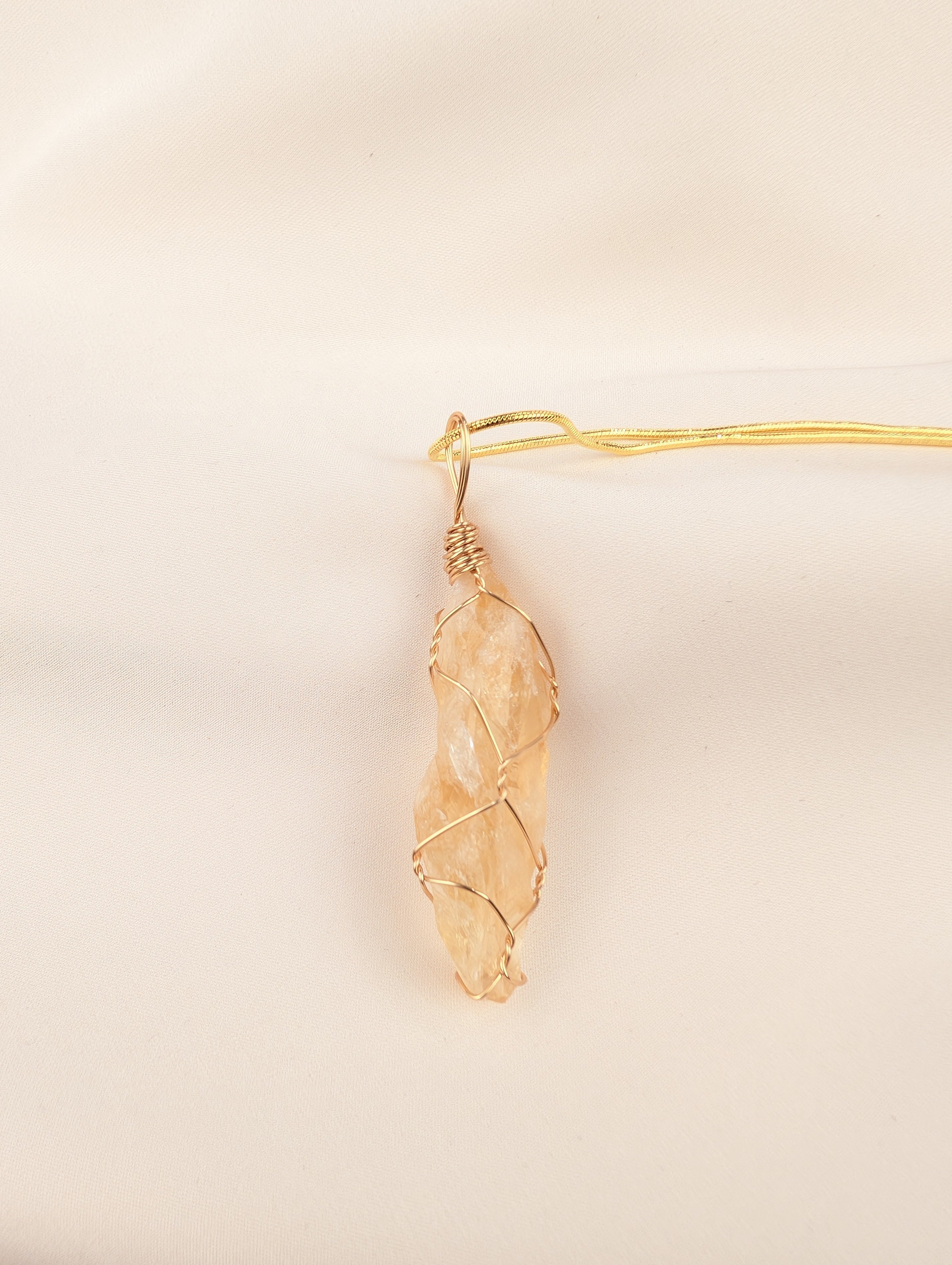 Raw Citrine Pendant