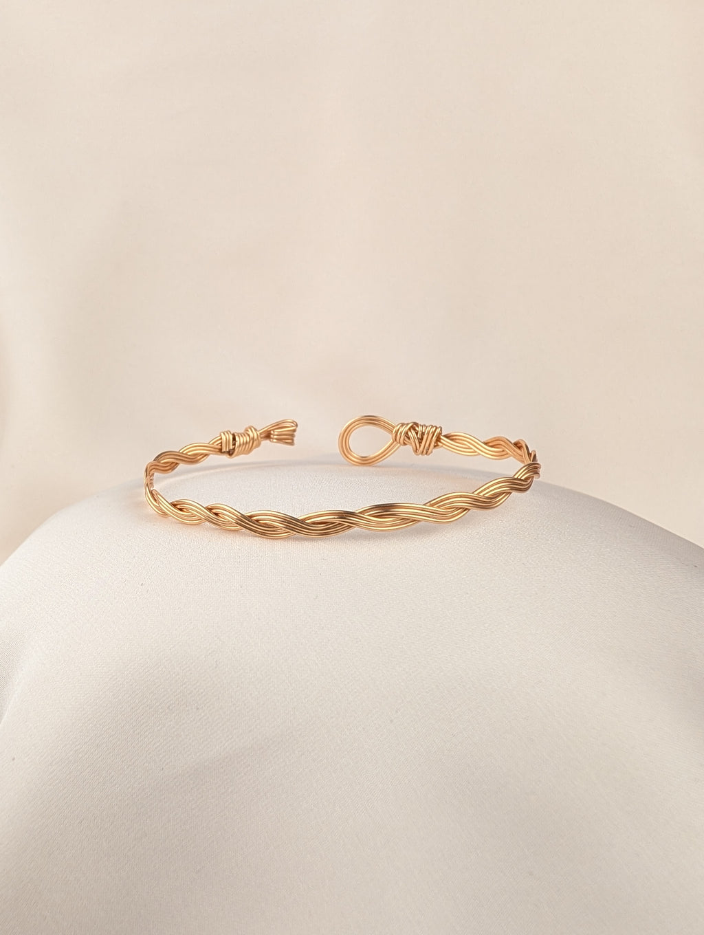 Plated Copper Woven Bracelet