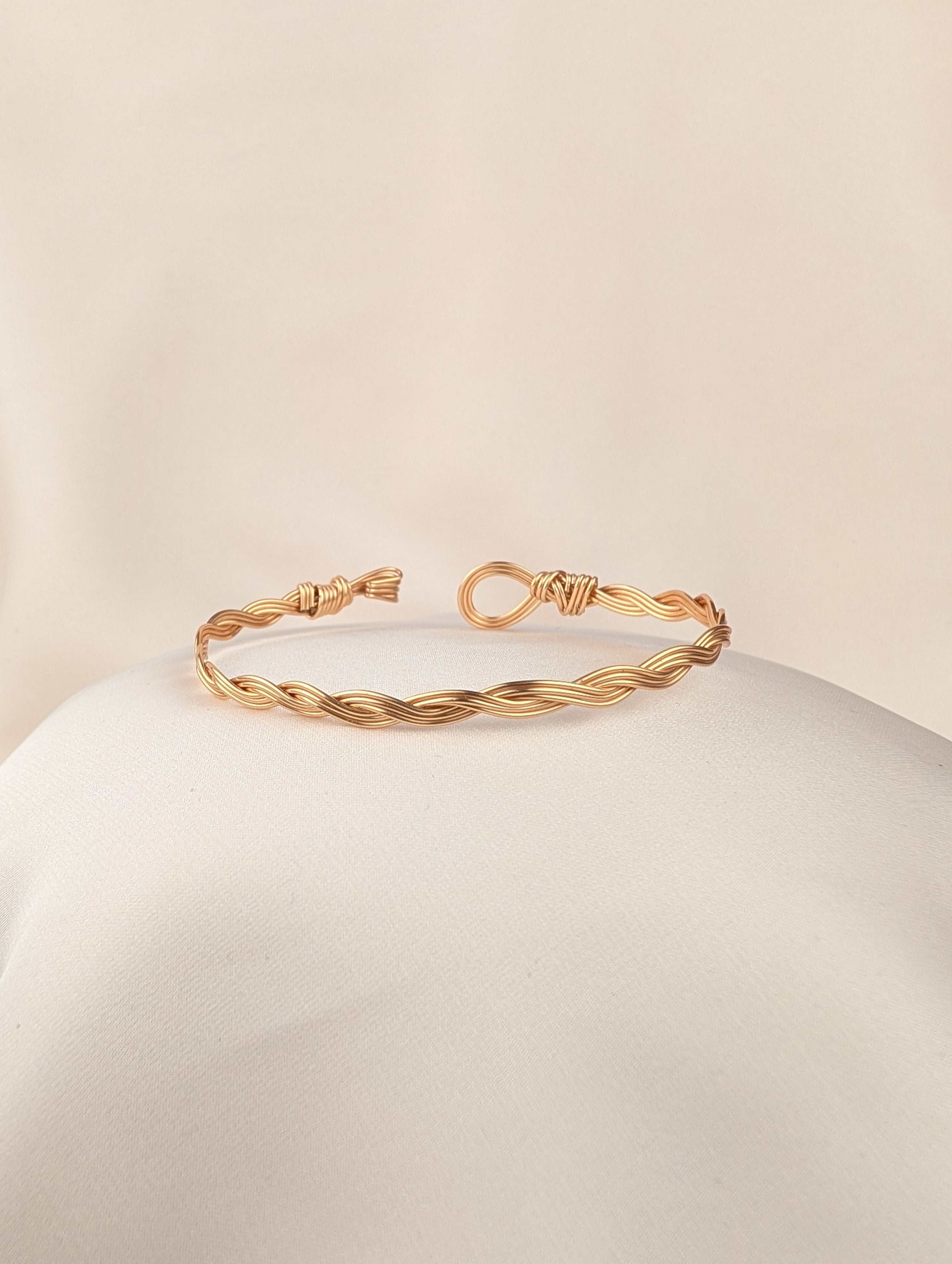 Plated Copper Woven Bracelet