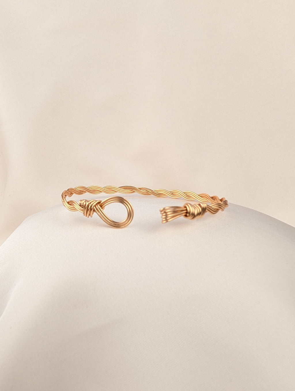 Plated Copper Woven Bracelet