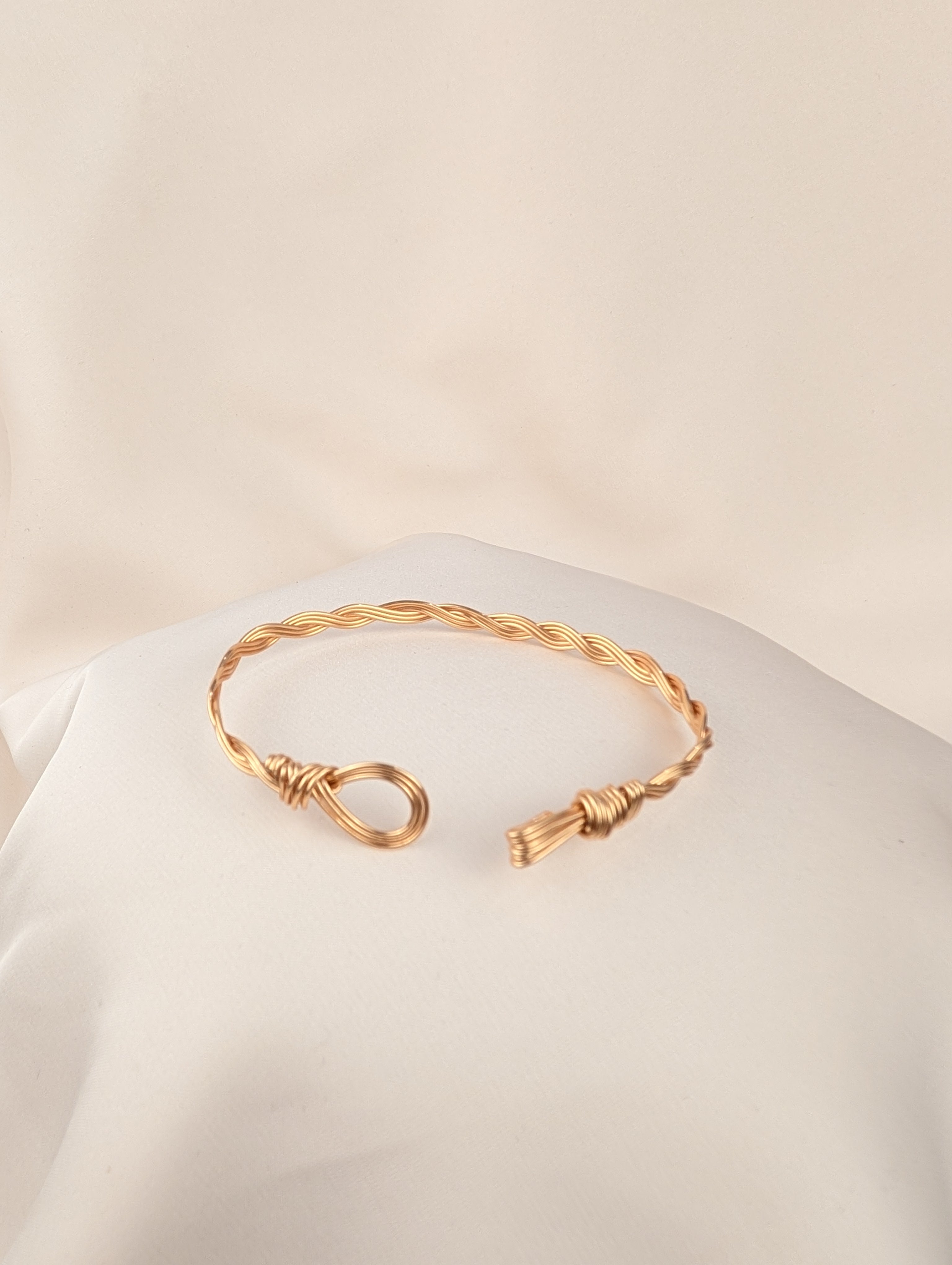 Plated Copper Woven Bracelet