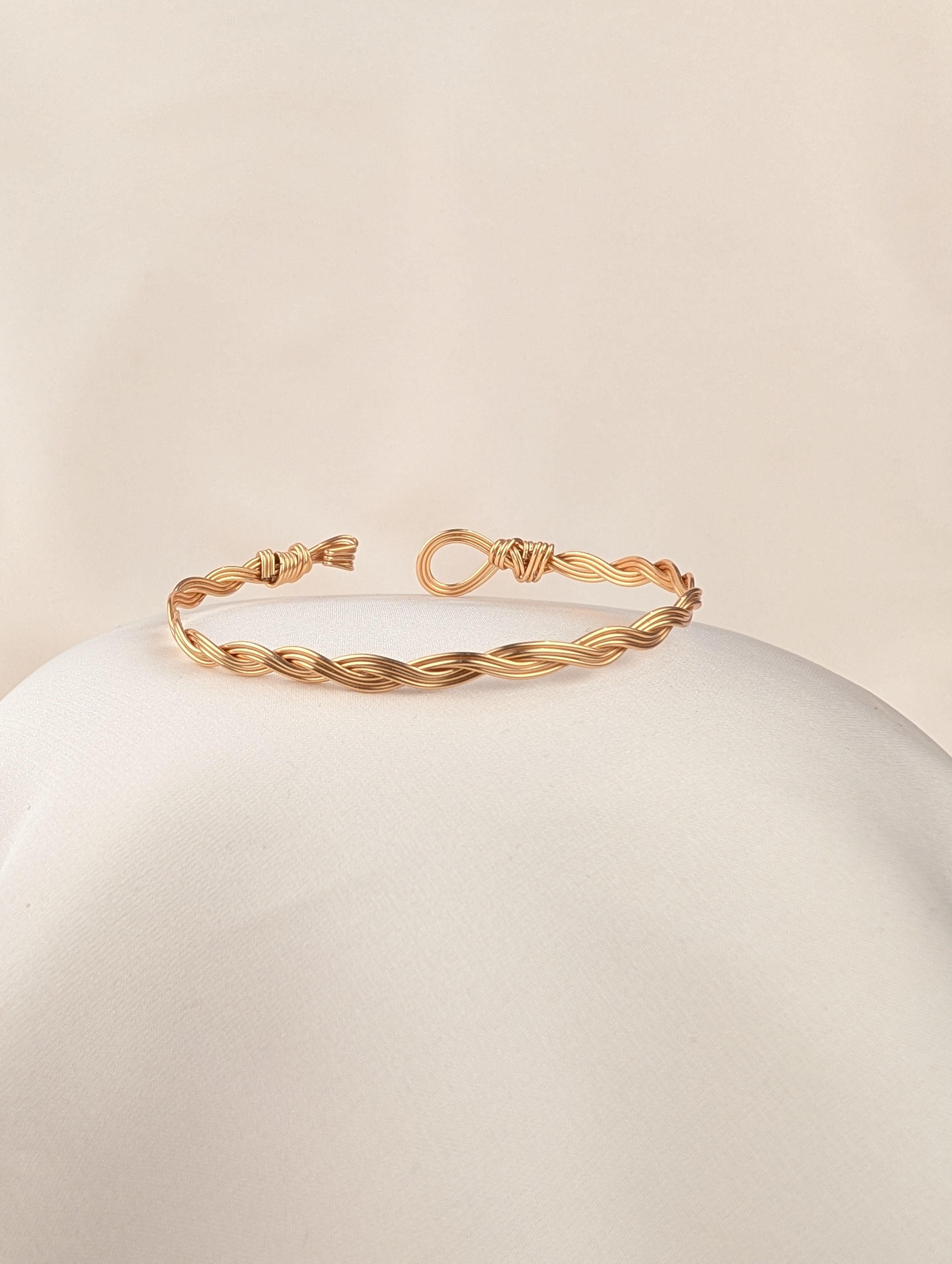 Plated Copper Woven Bracelet