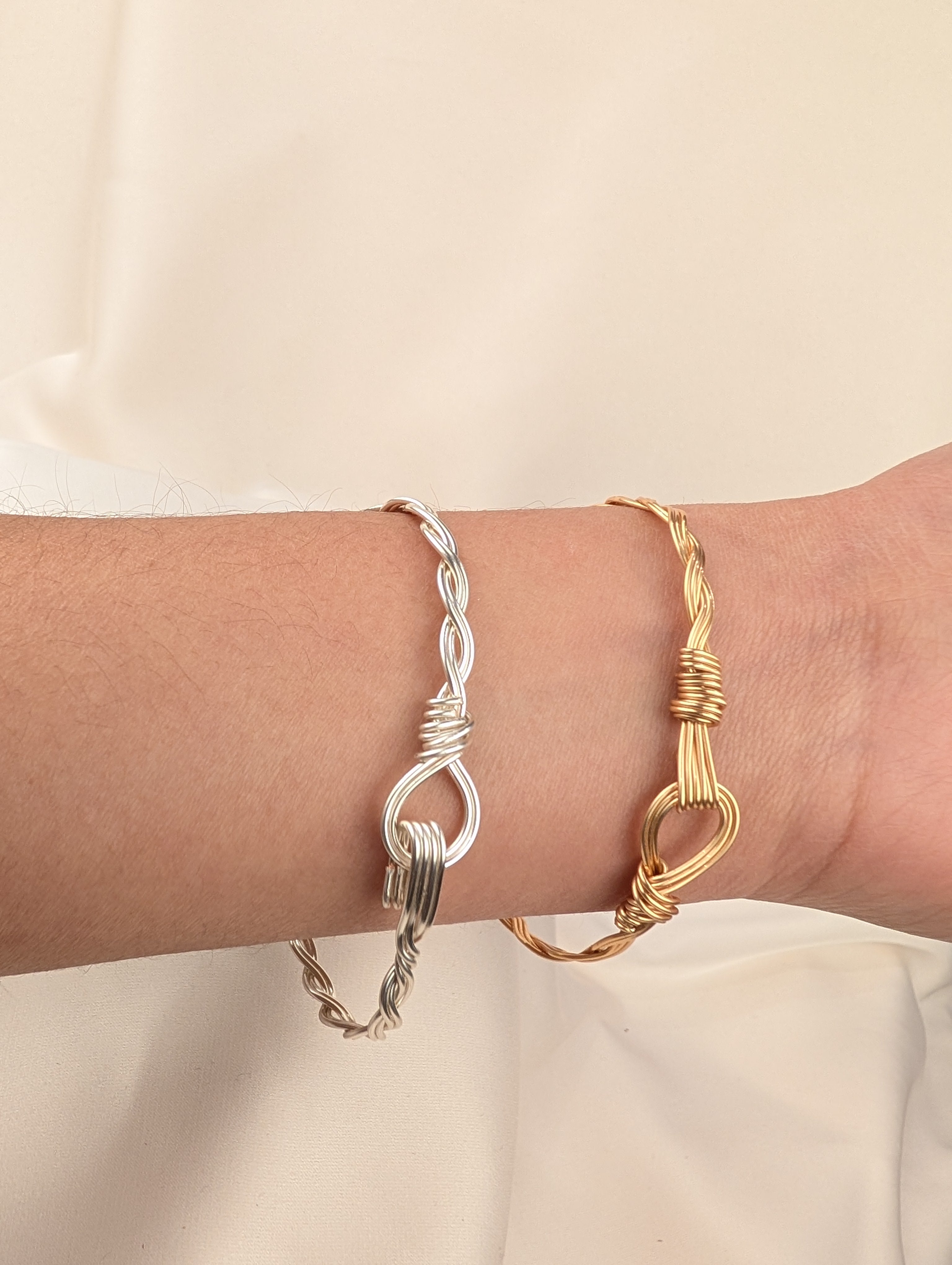 Plated Copper Woven Bracelet