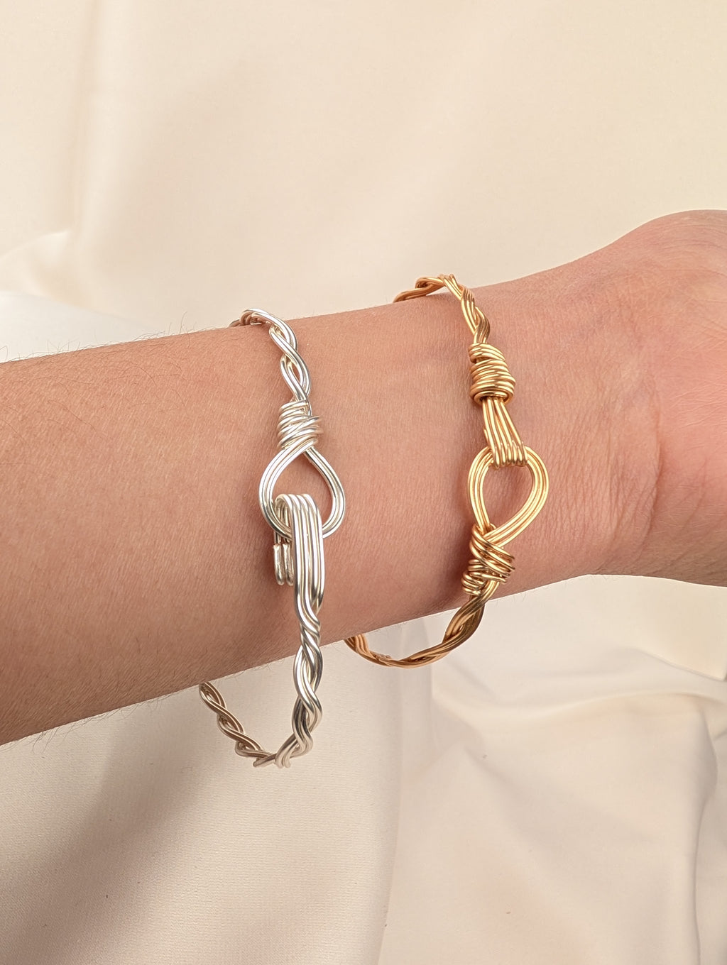 Plated Copper Woven Bracelet