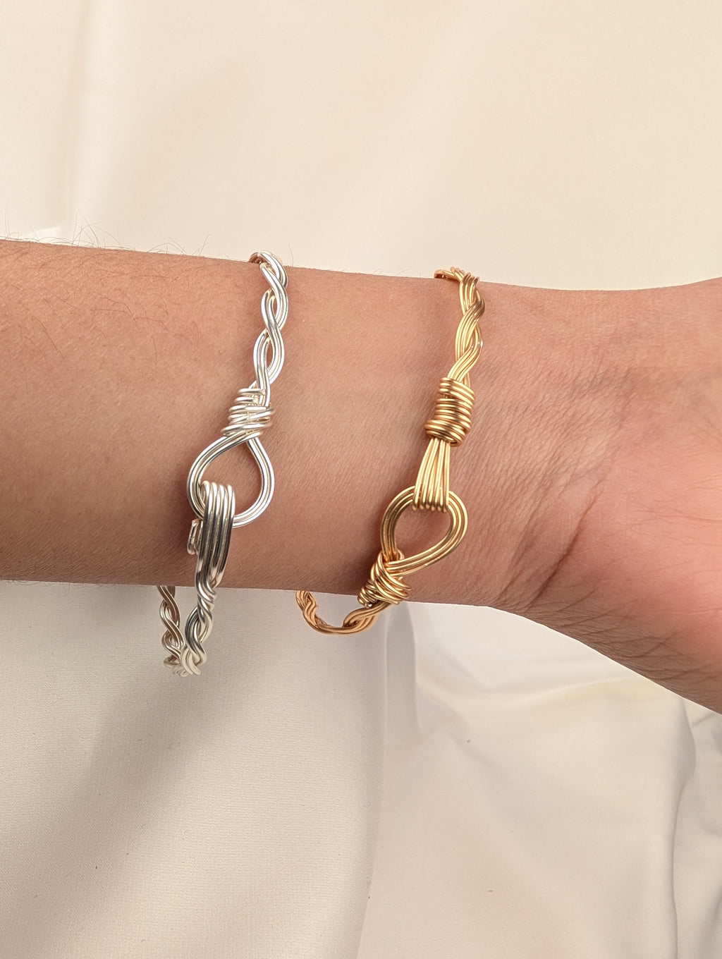 Plated Copper Woven Bracelet