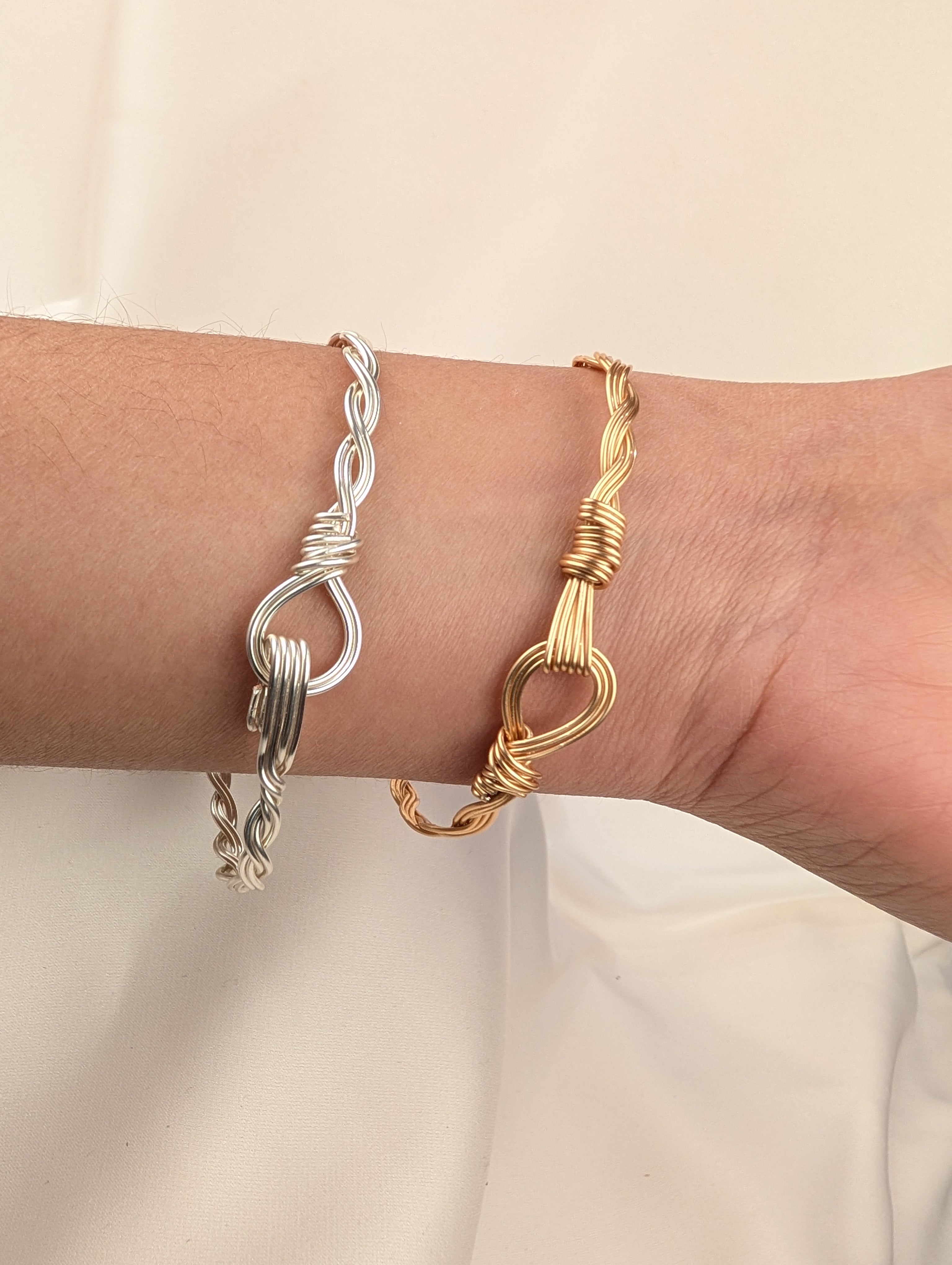 Plated Copper Woven Bracelet