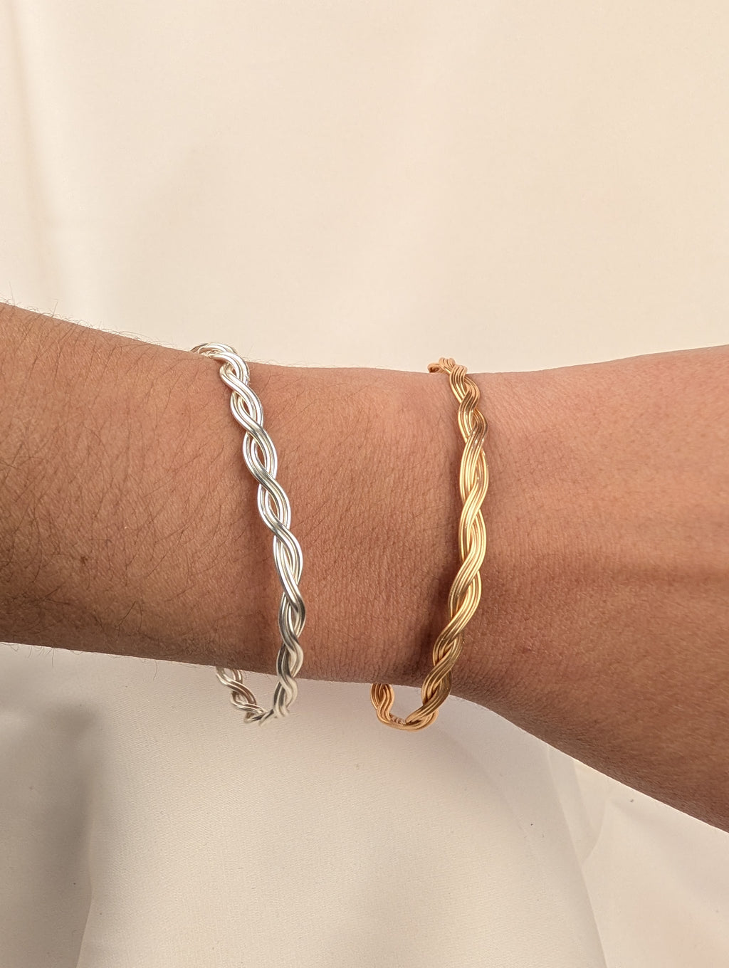 Plated Copper Woven Bracelet