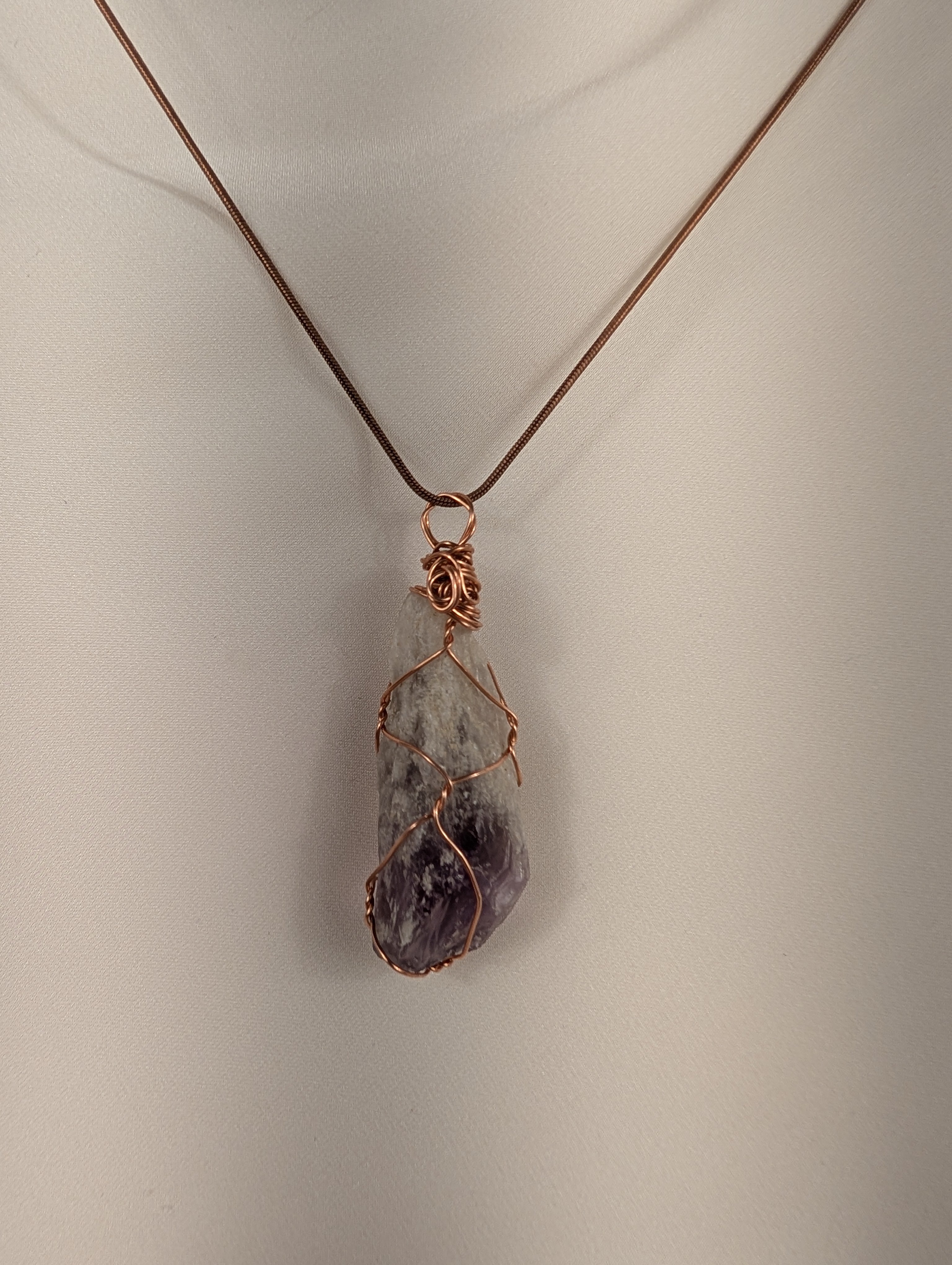 Raw Amethyst Pendant