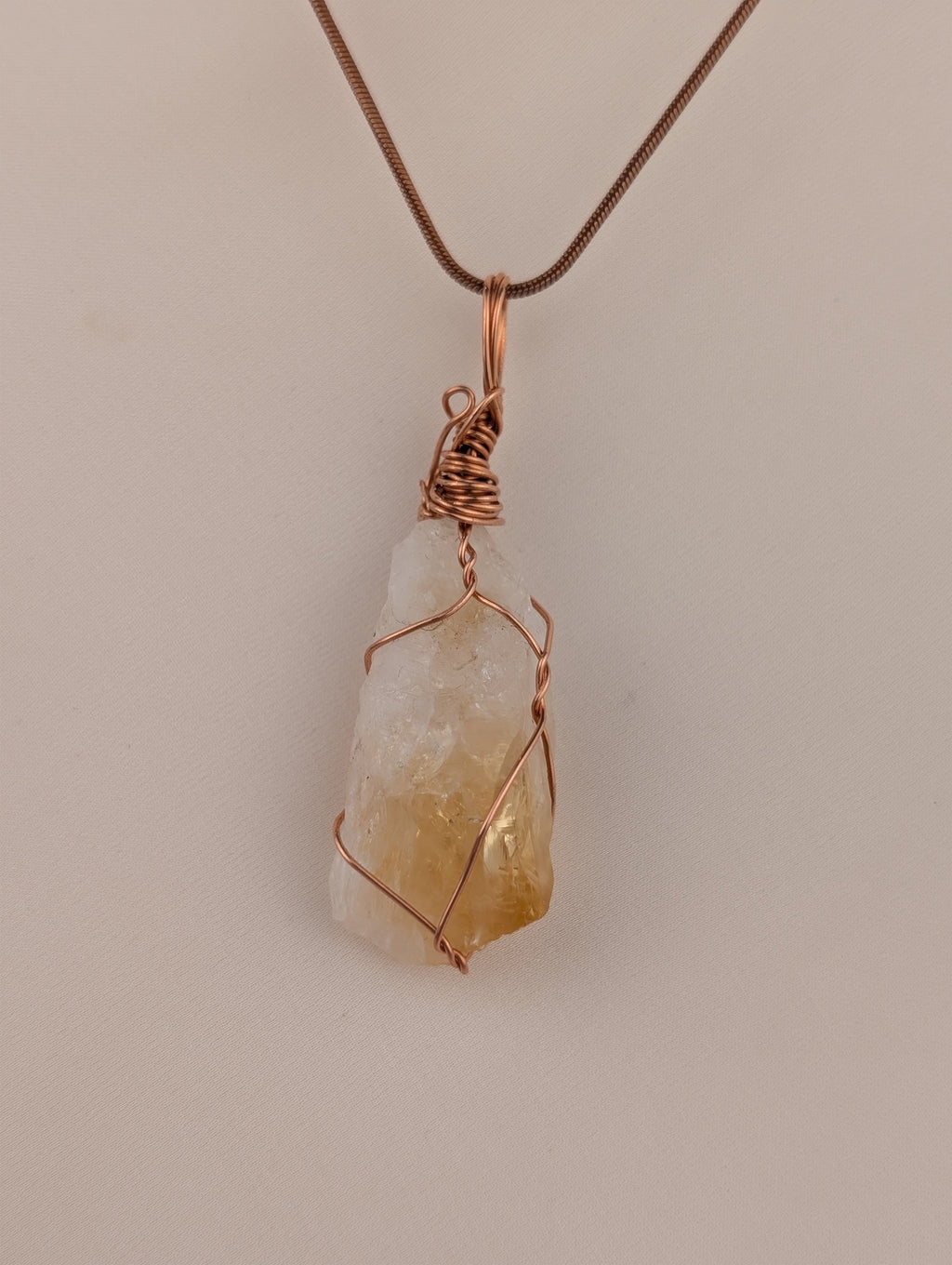 Raw Citrine Pendant