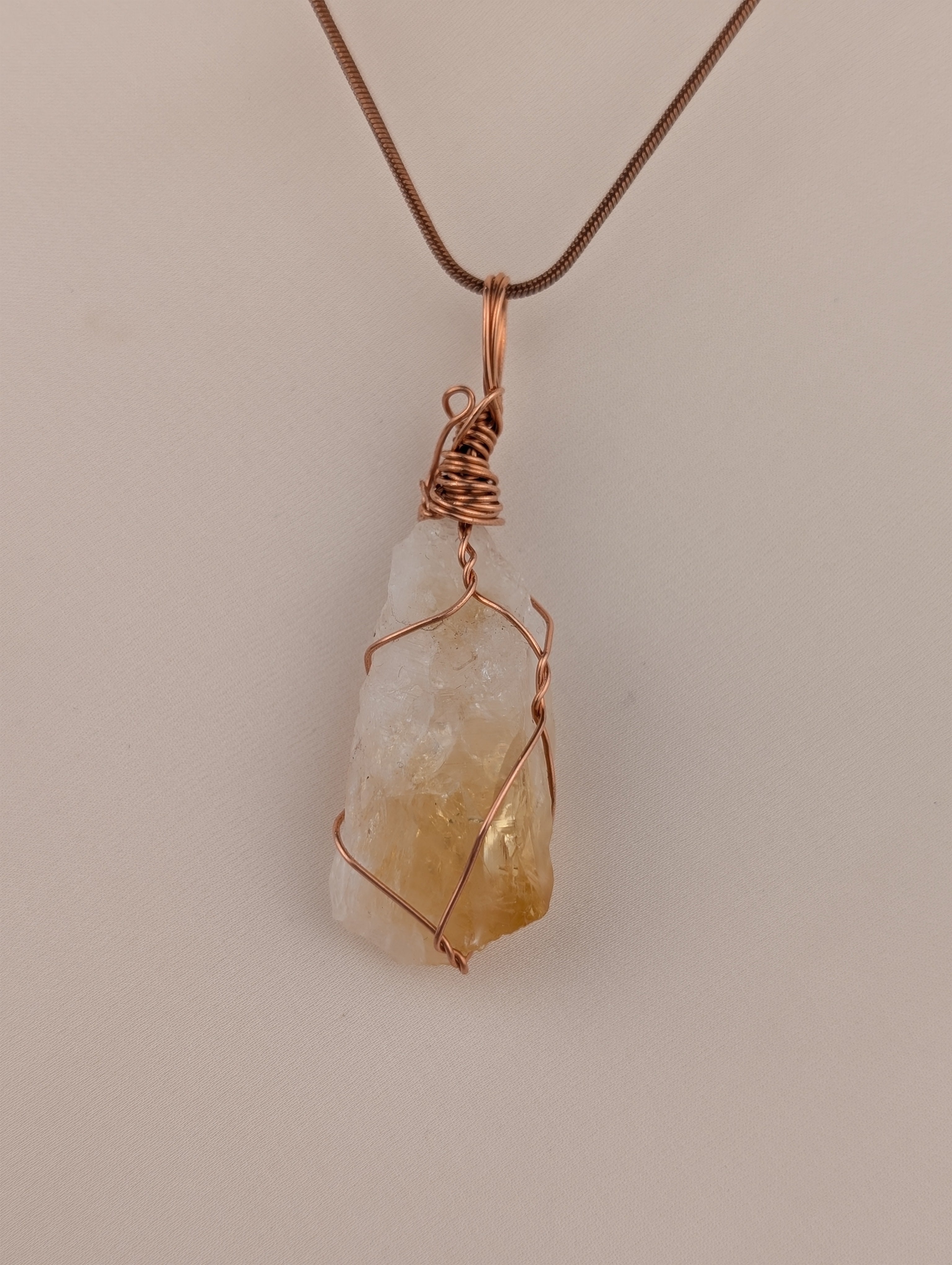 Raw Citrine Pendant