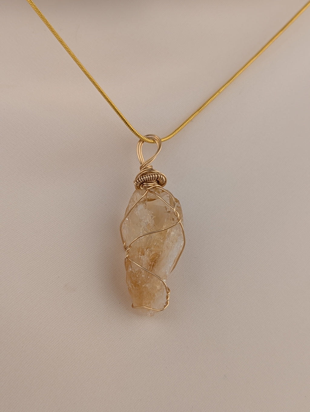 Raw Citrine Pendant