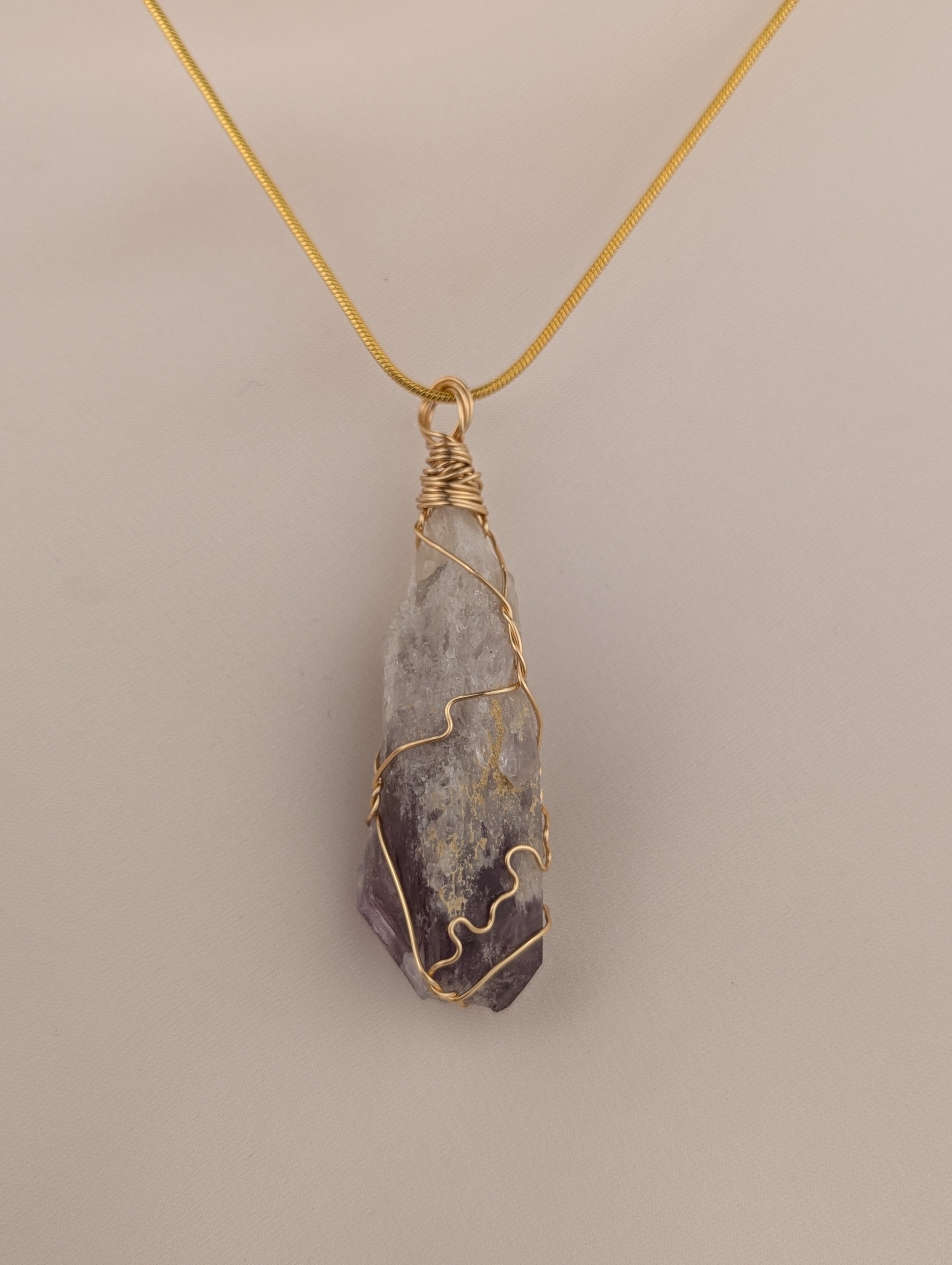 Raw Amethyst Pendant