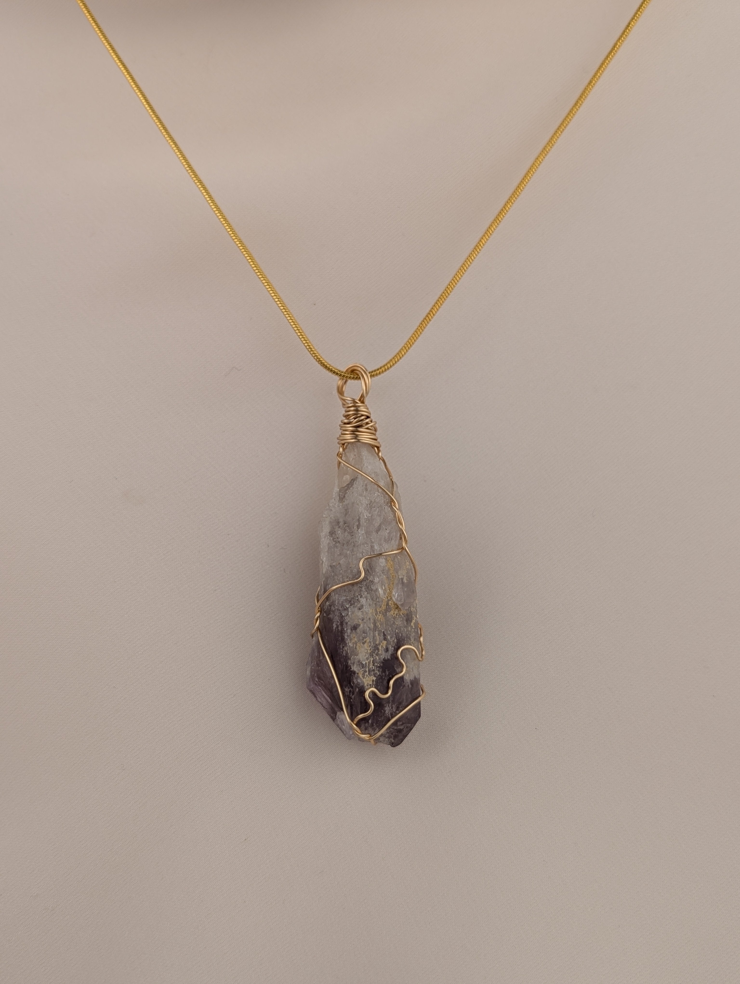 Raw Amethyst Pendant