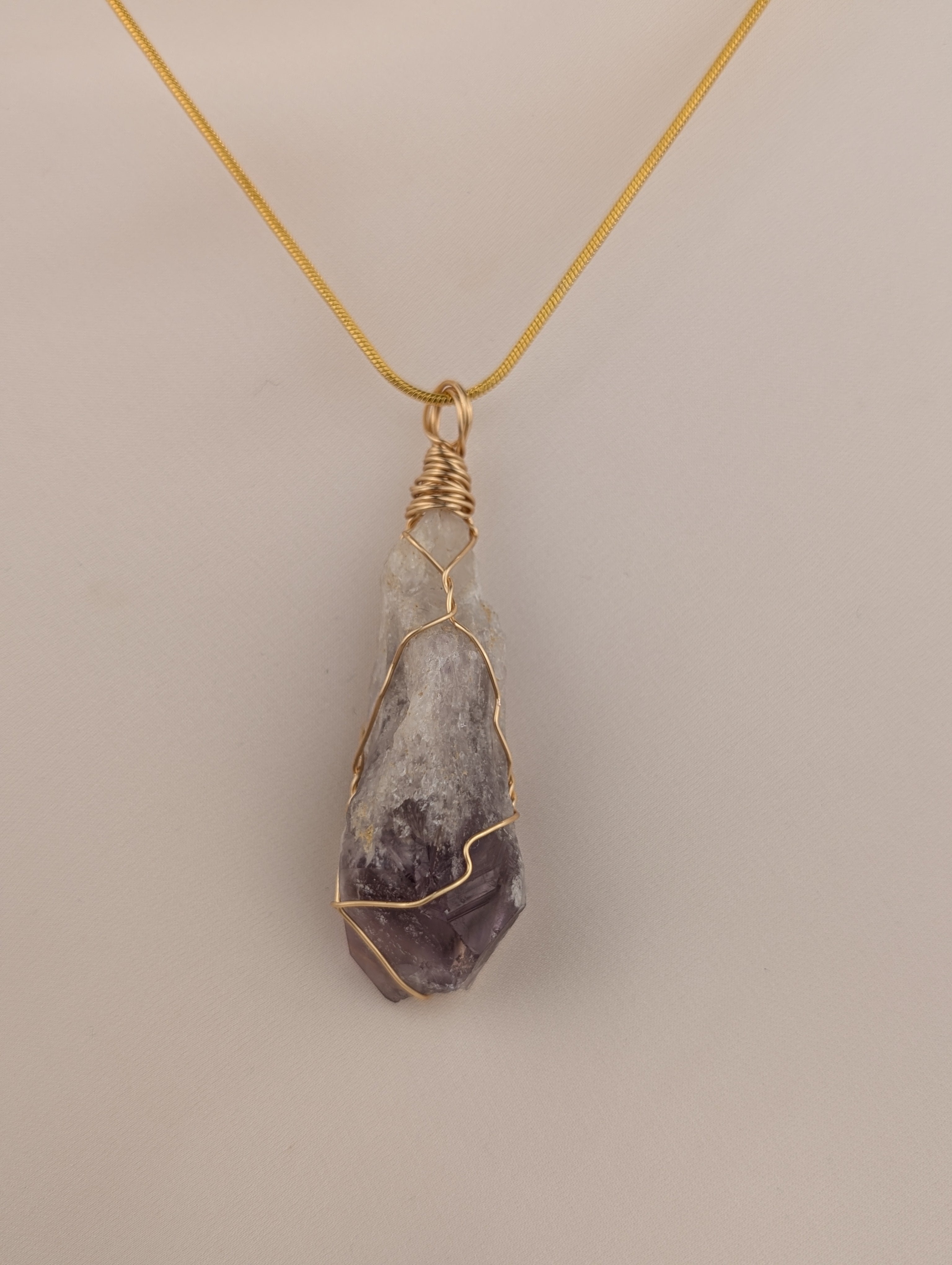 Raw Amethyst Pendant