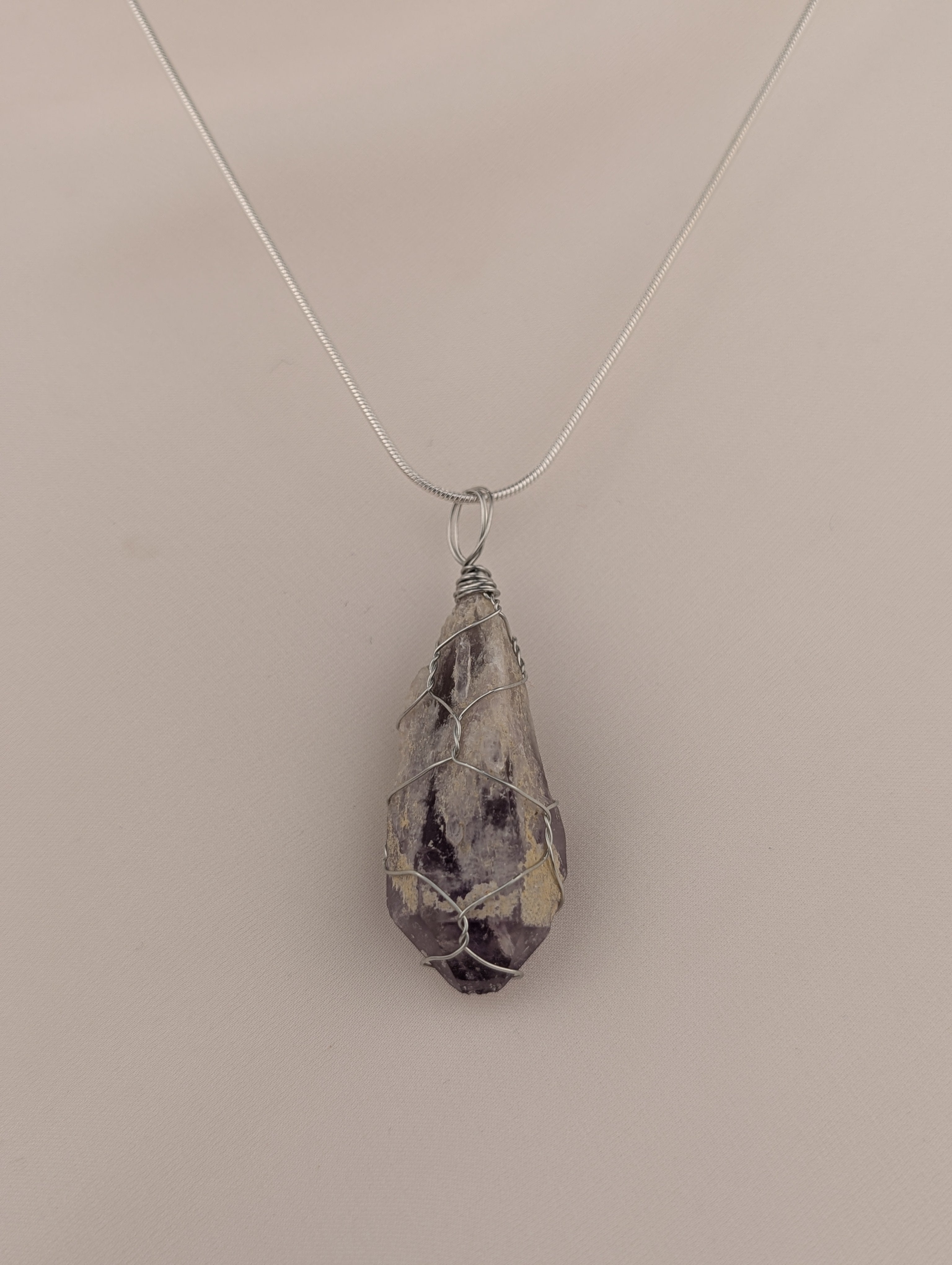 Raw Amethyst Pendant