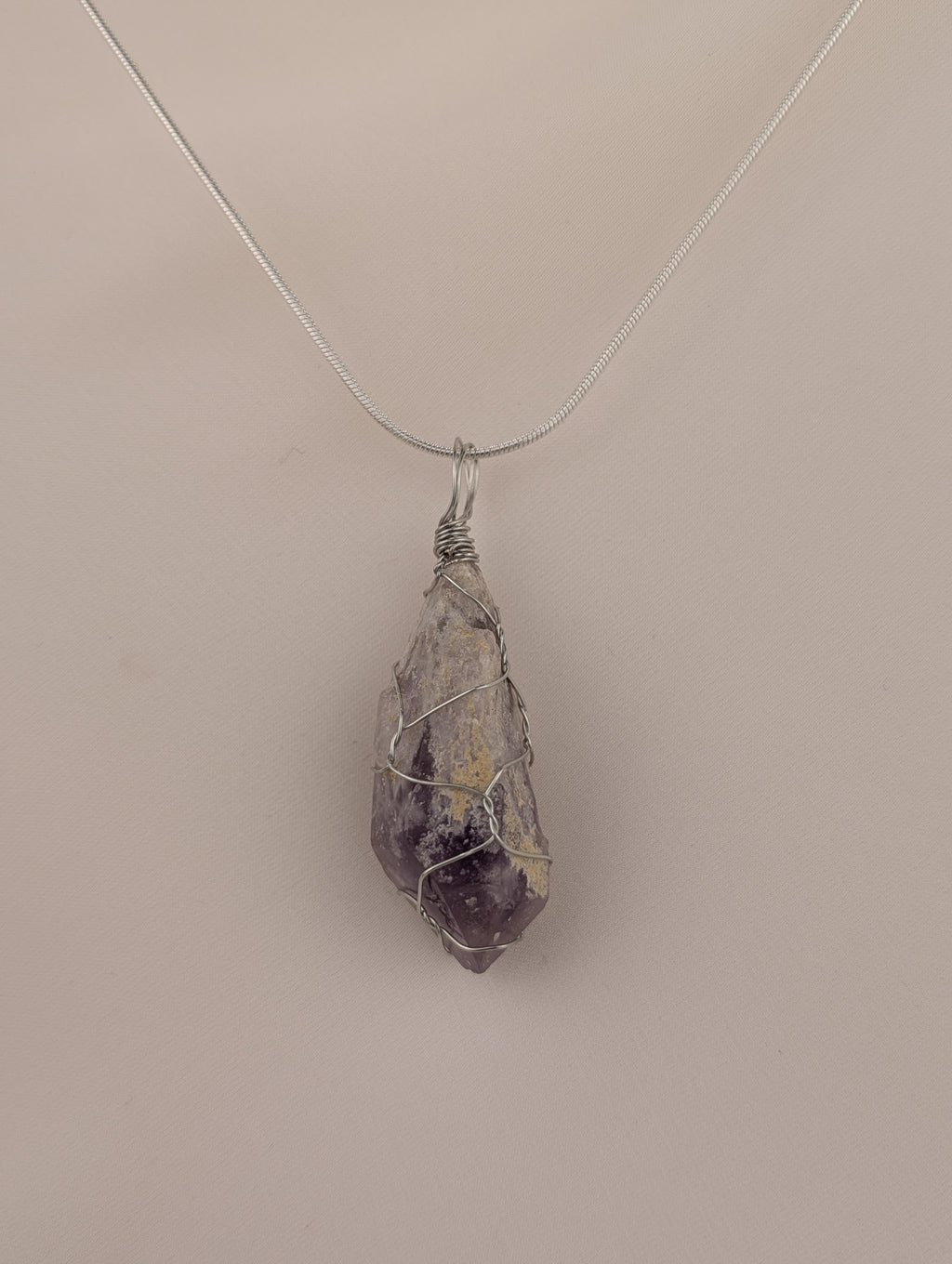 Raw Amethyst Pendant