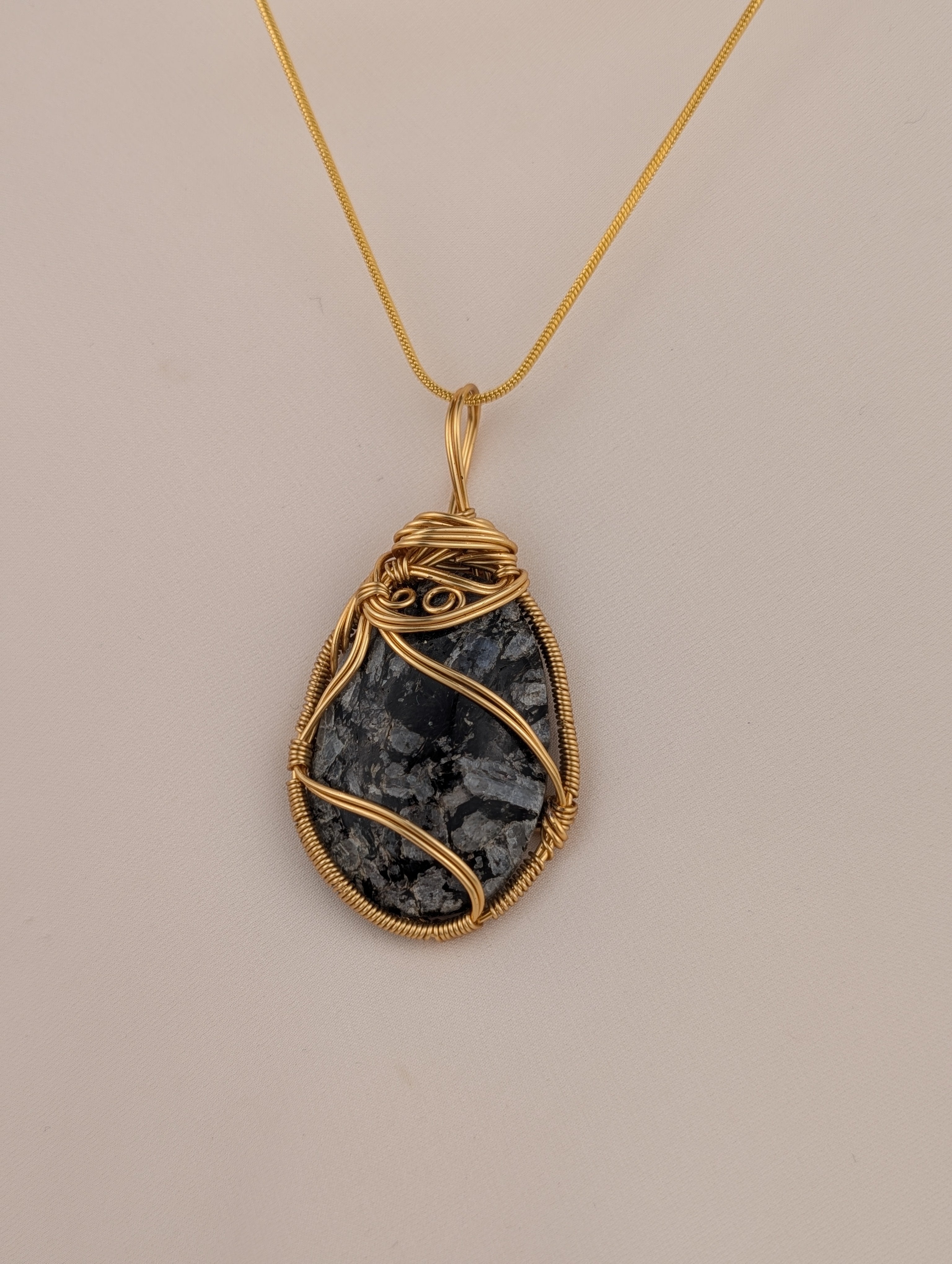 Golden Granite Pendant