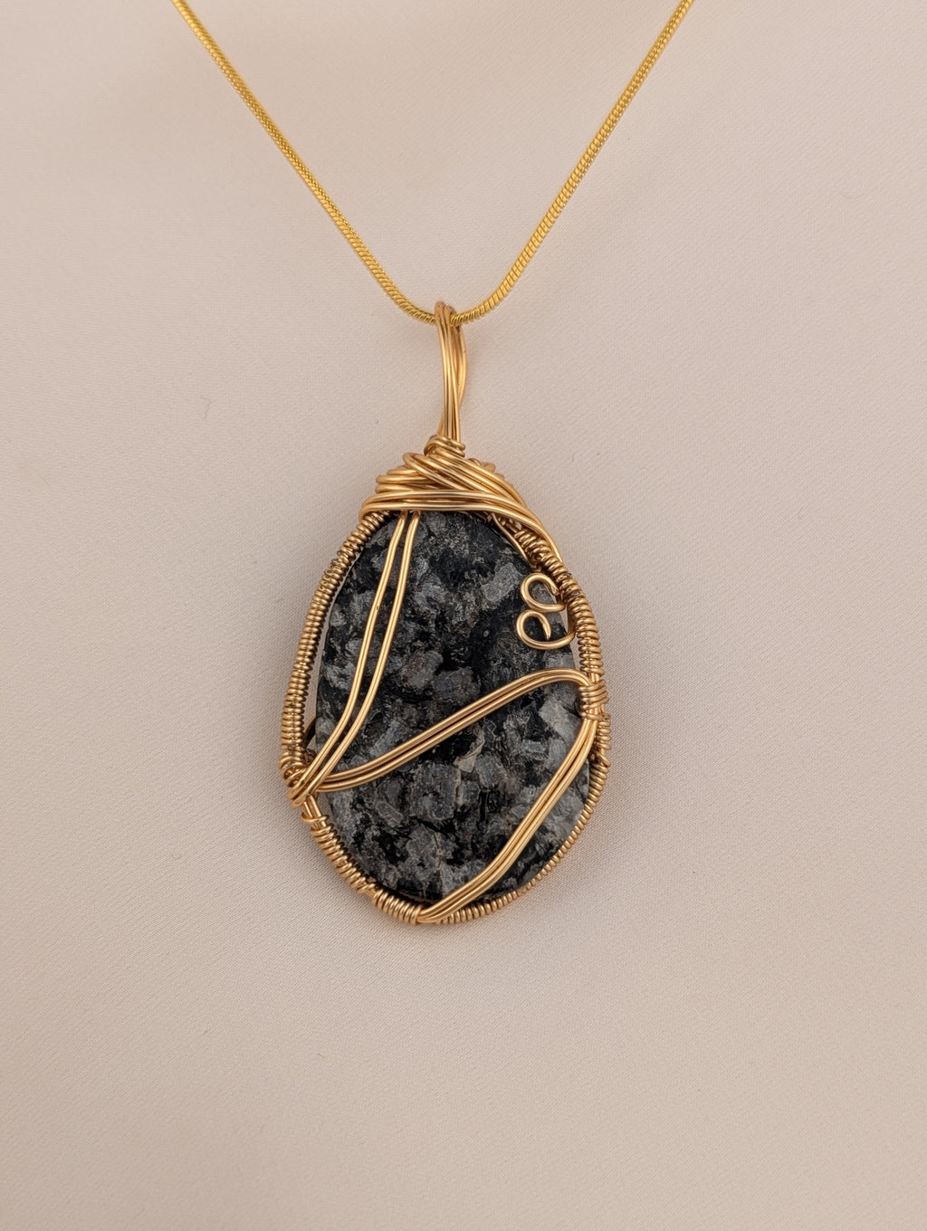 Golden Granite Pendant