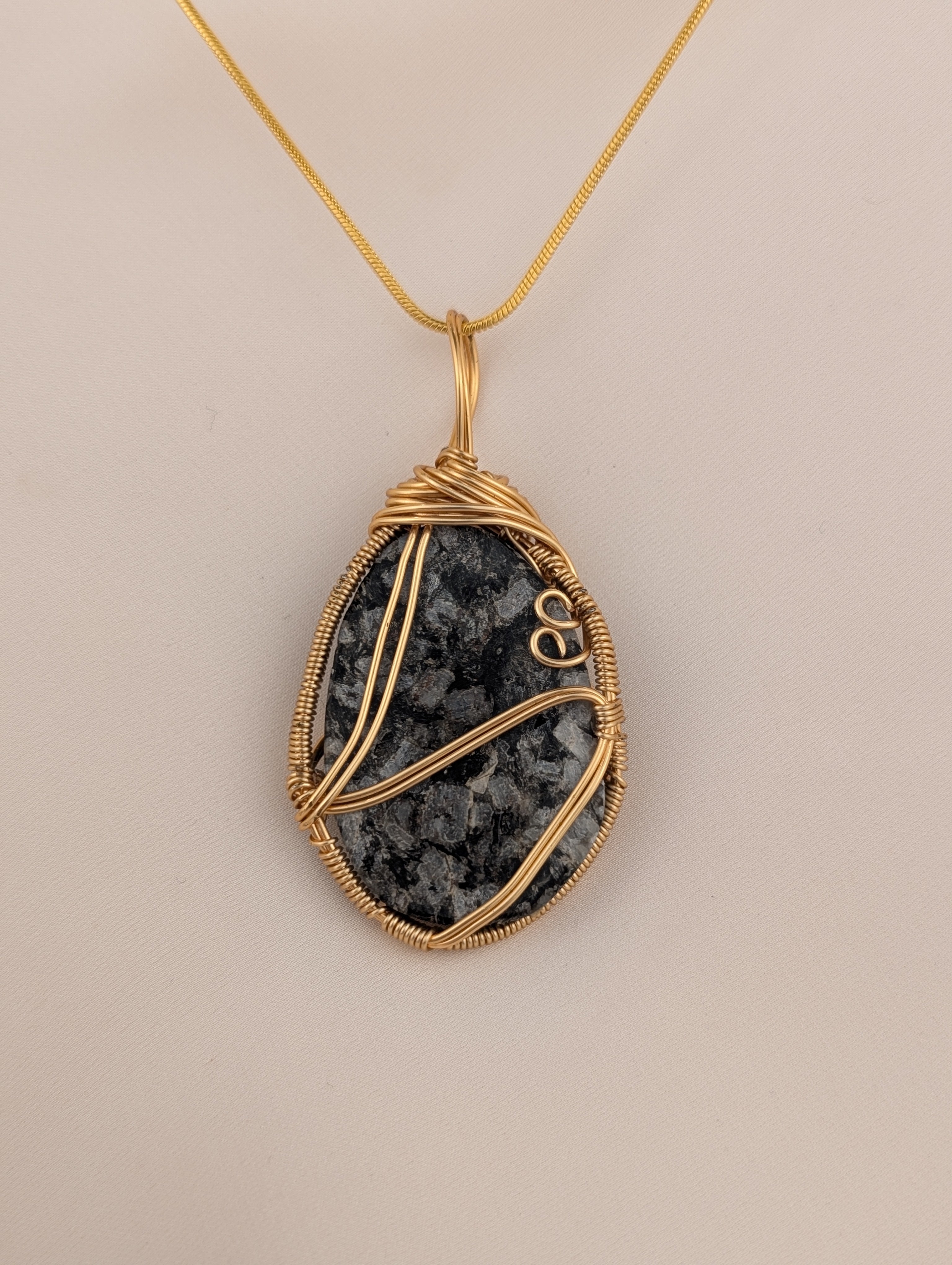 Golden Granite Pendant