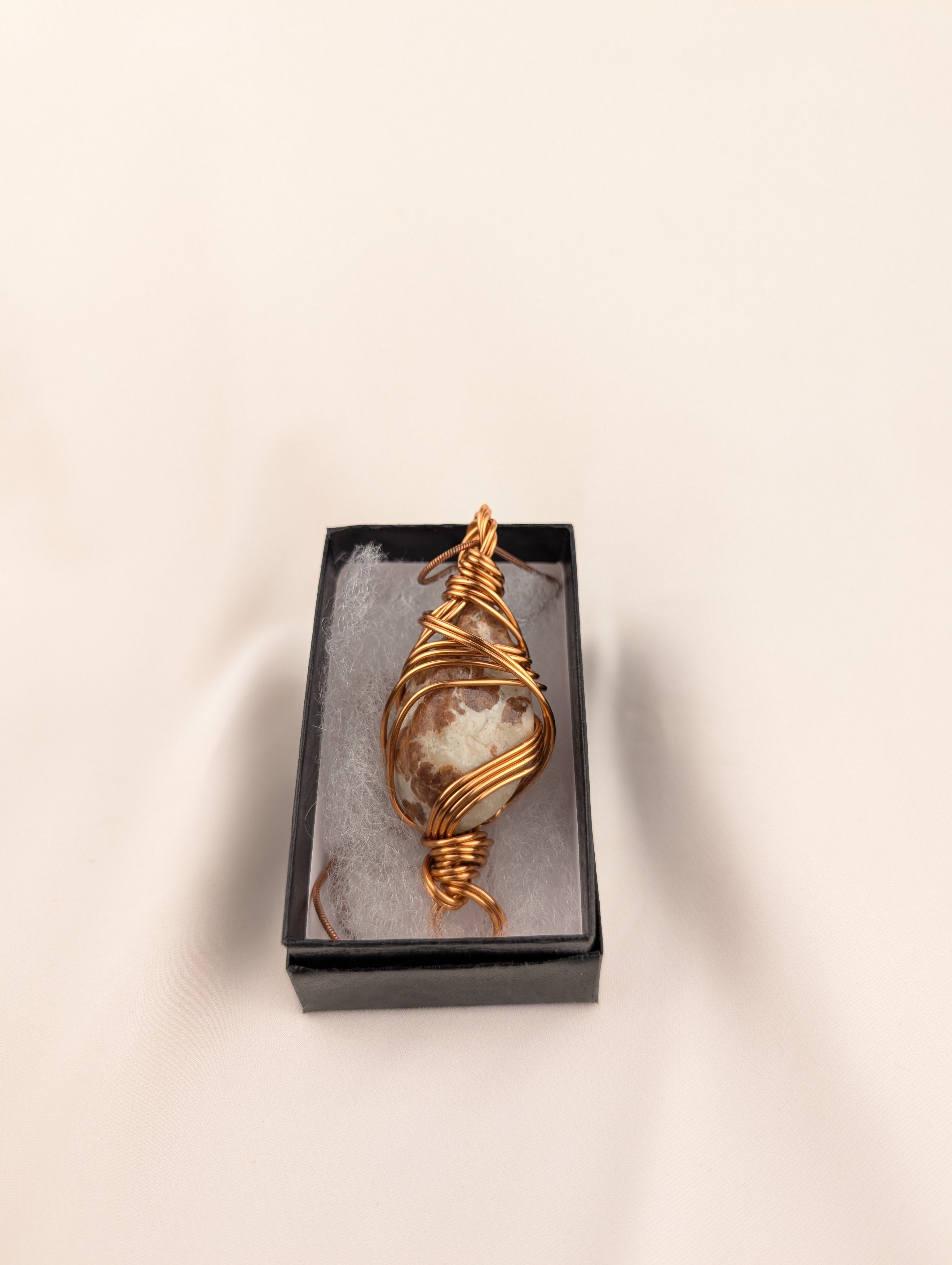 Coffee Moonstone Charm