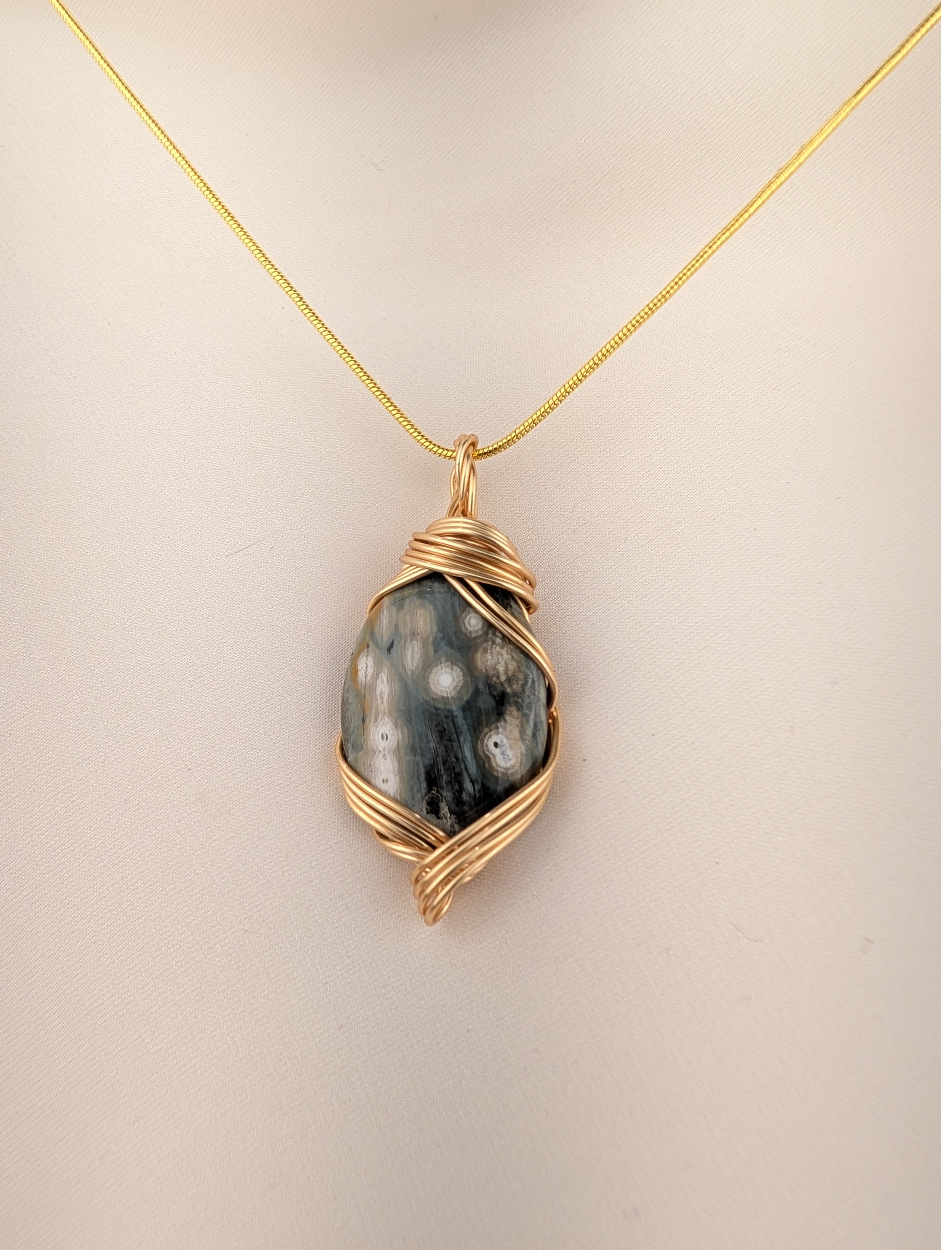 Ocean Jasper Necklace Charm