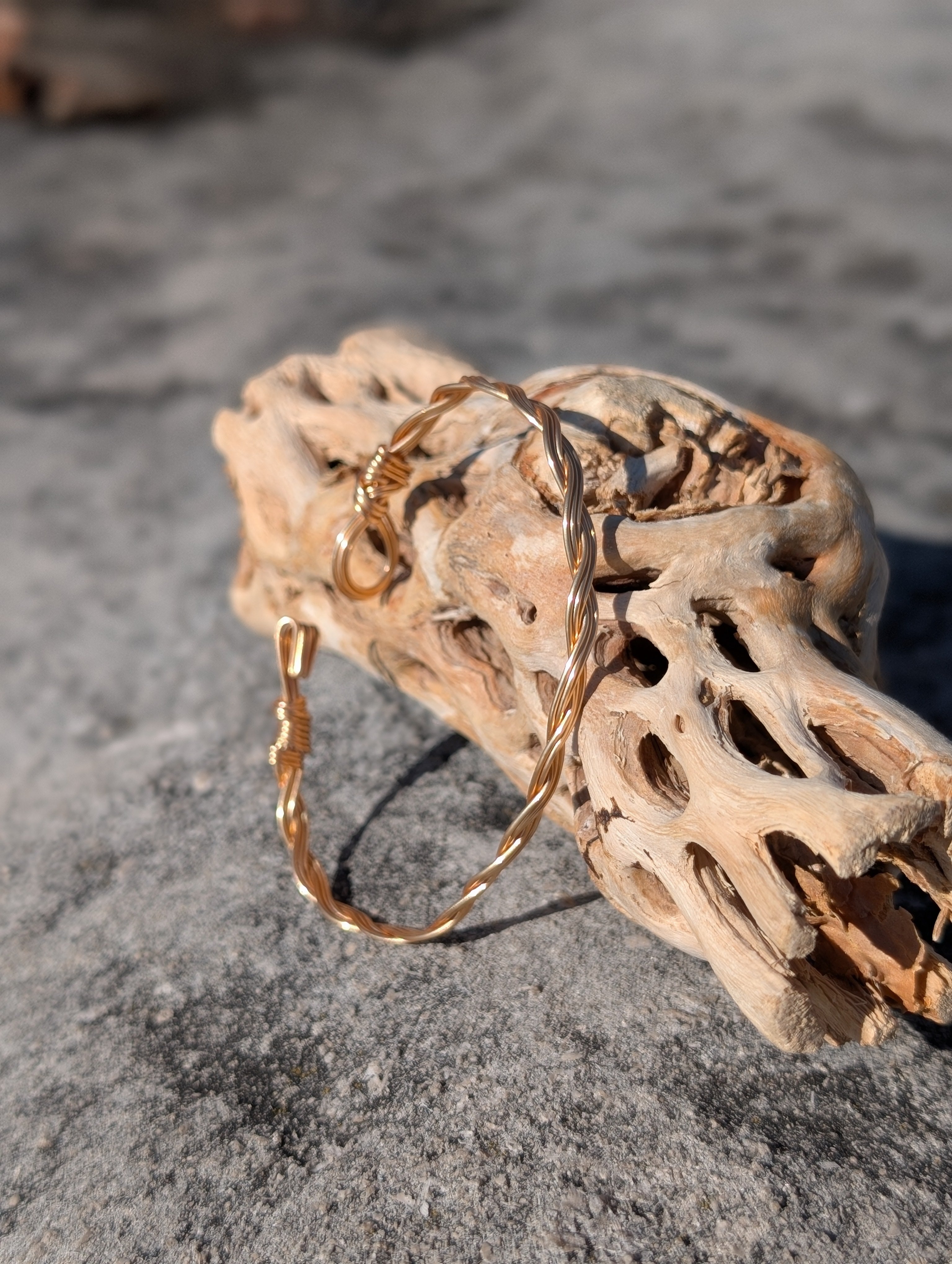 Plated Copper Woven Bracelet