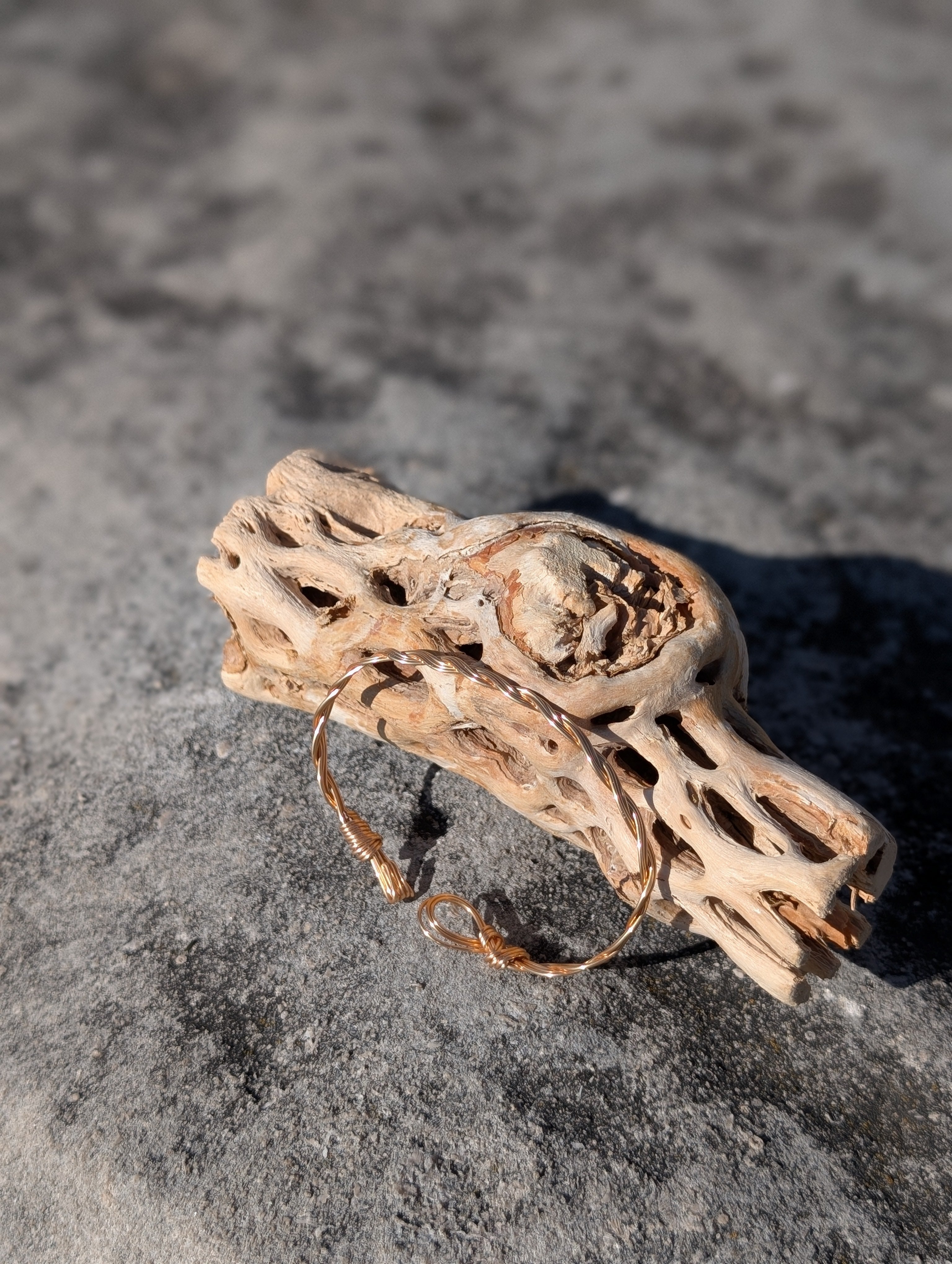 Plated Copper Woven Bracelet