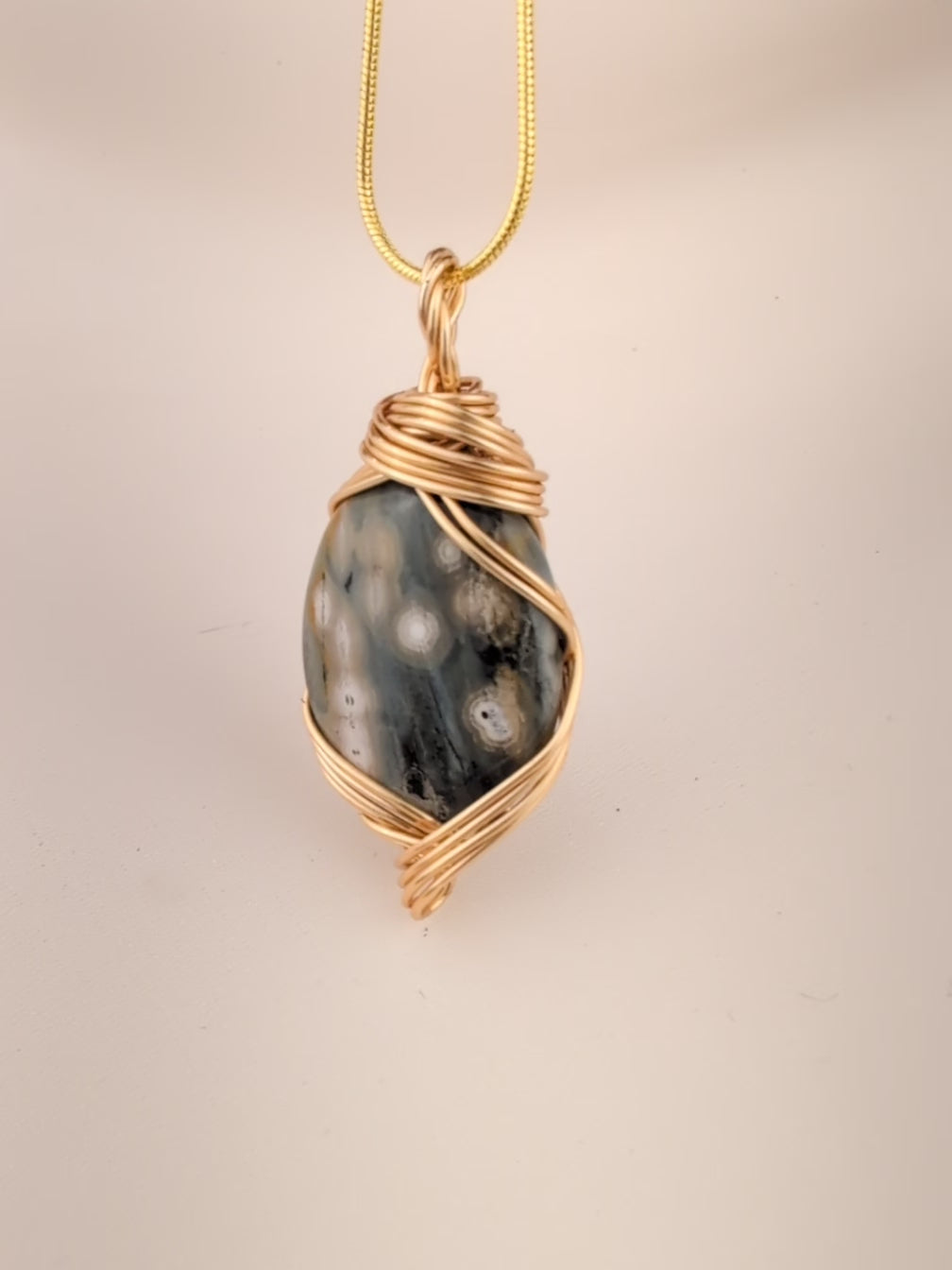 Ocean Jasper Necklace Charm