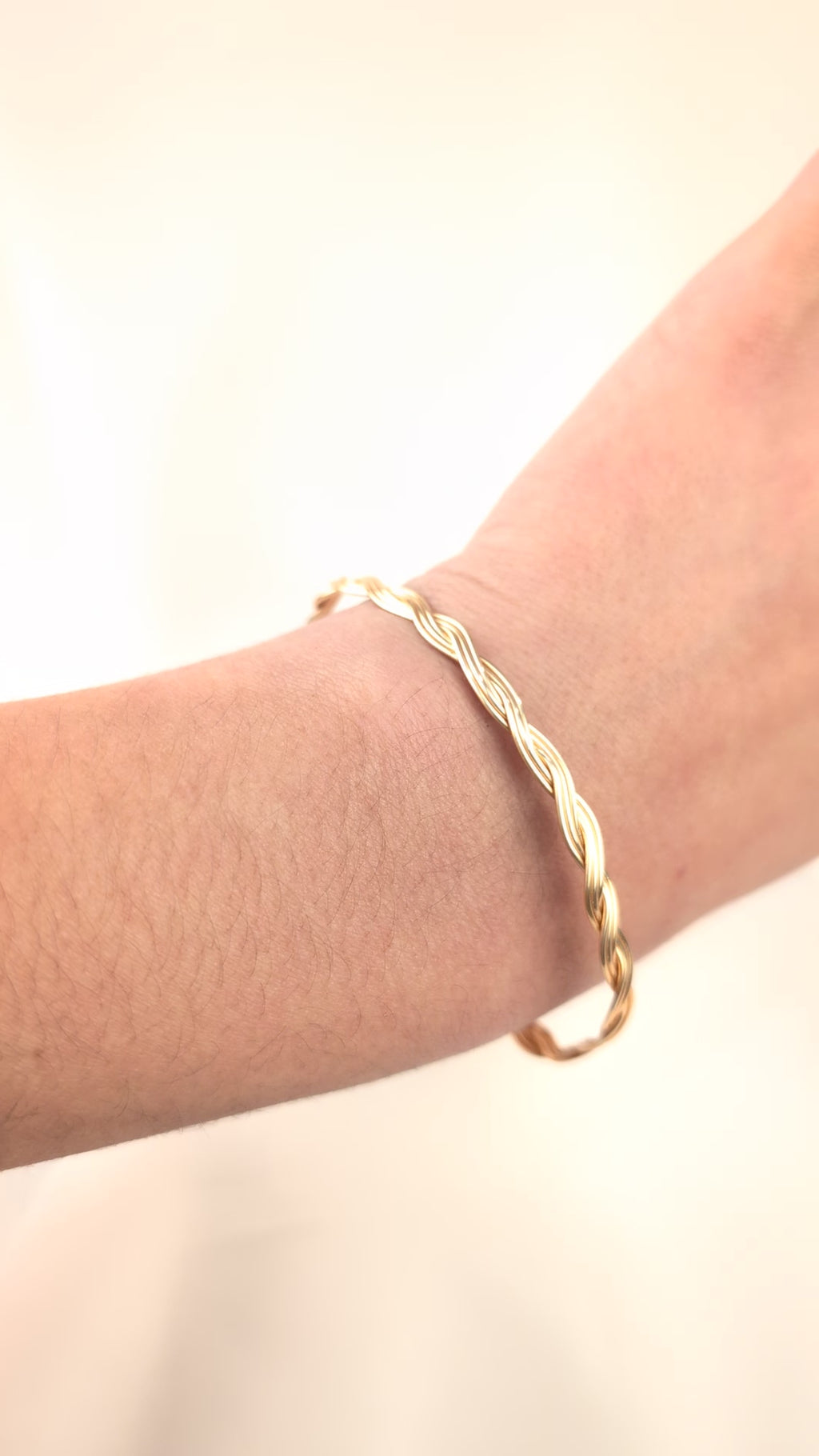 Plated Copper Woven Bracelet
