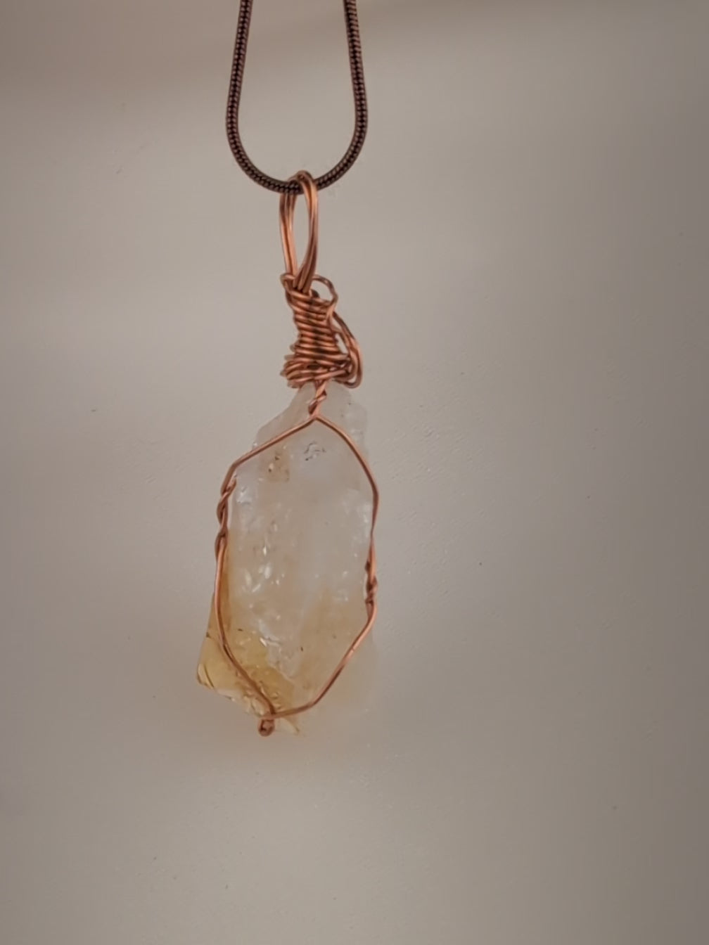 Raw Citrine Pendant